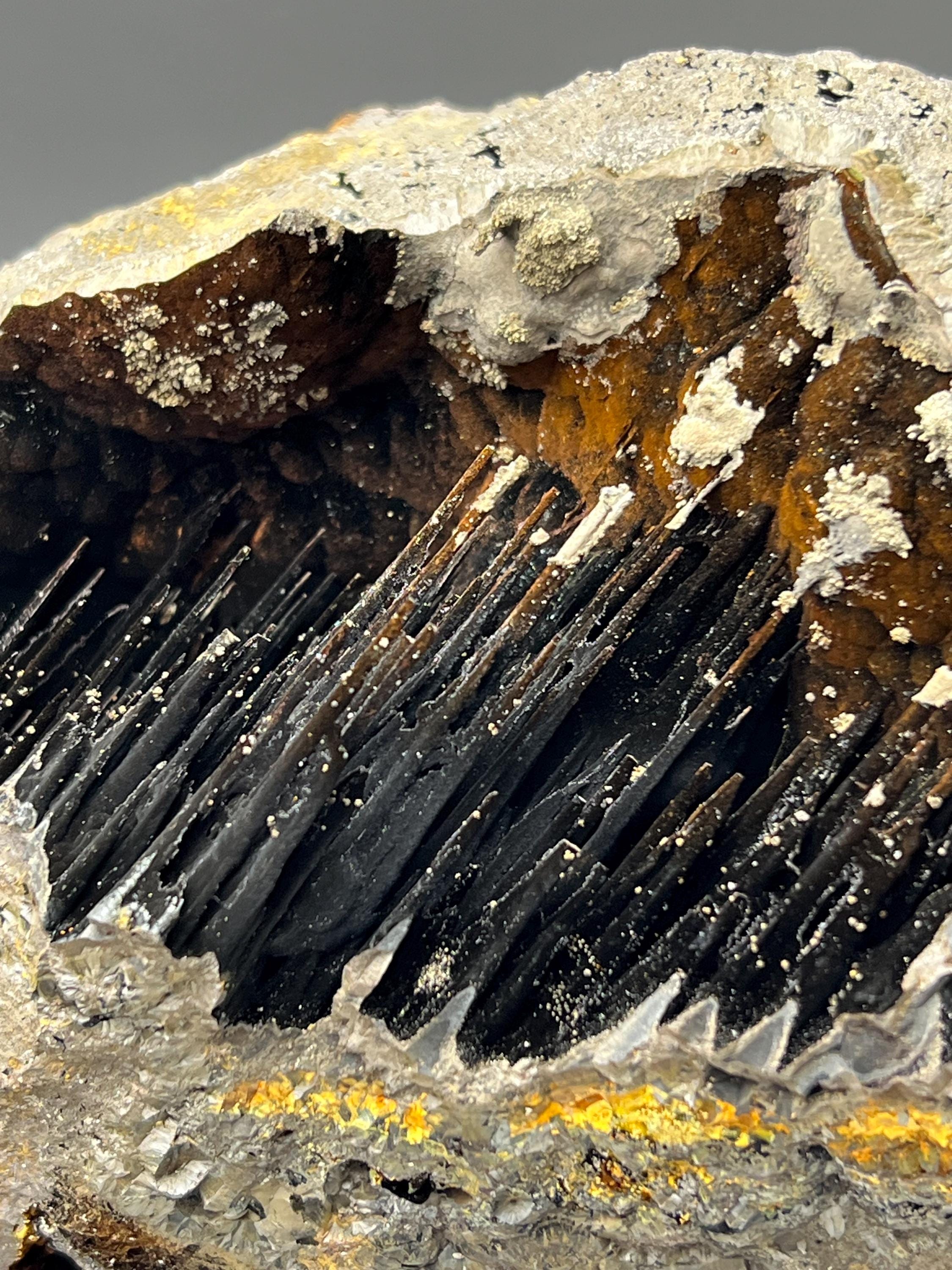 Museum Grade! Limonite And Specularite With Velvet Function Stalactite Goethite Specimen, For Special Collection - Crystal Gemstone AE 