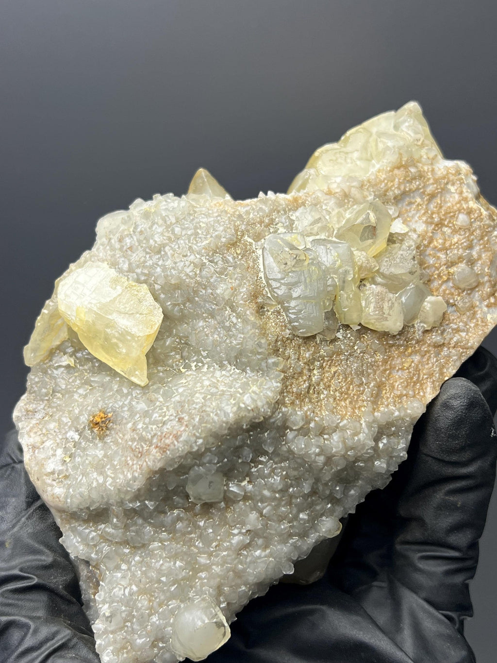 Dogtooth Calcite Specimen: Golden Yellow Crystal, Turkey - Crystal Gemstone AE 