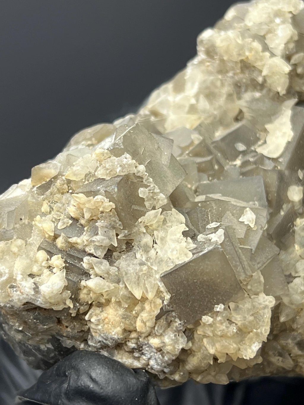 Calcite With Fluorite Specimen - Crystal Gemstone AE 