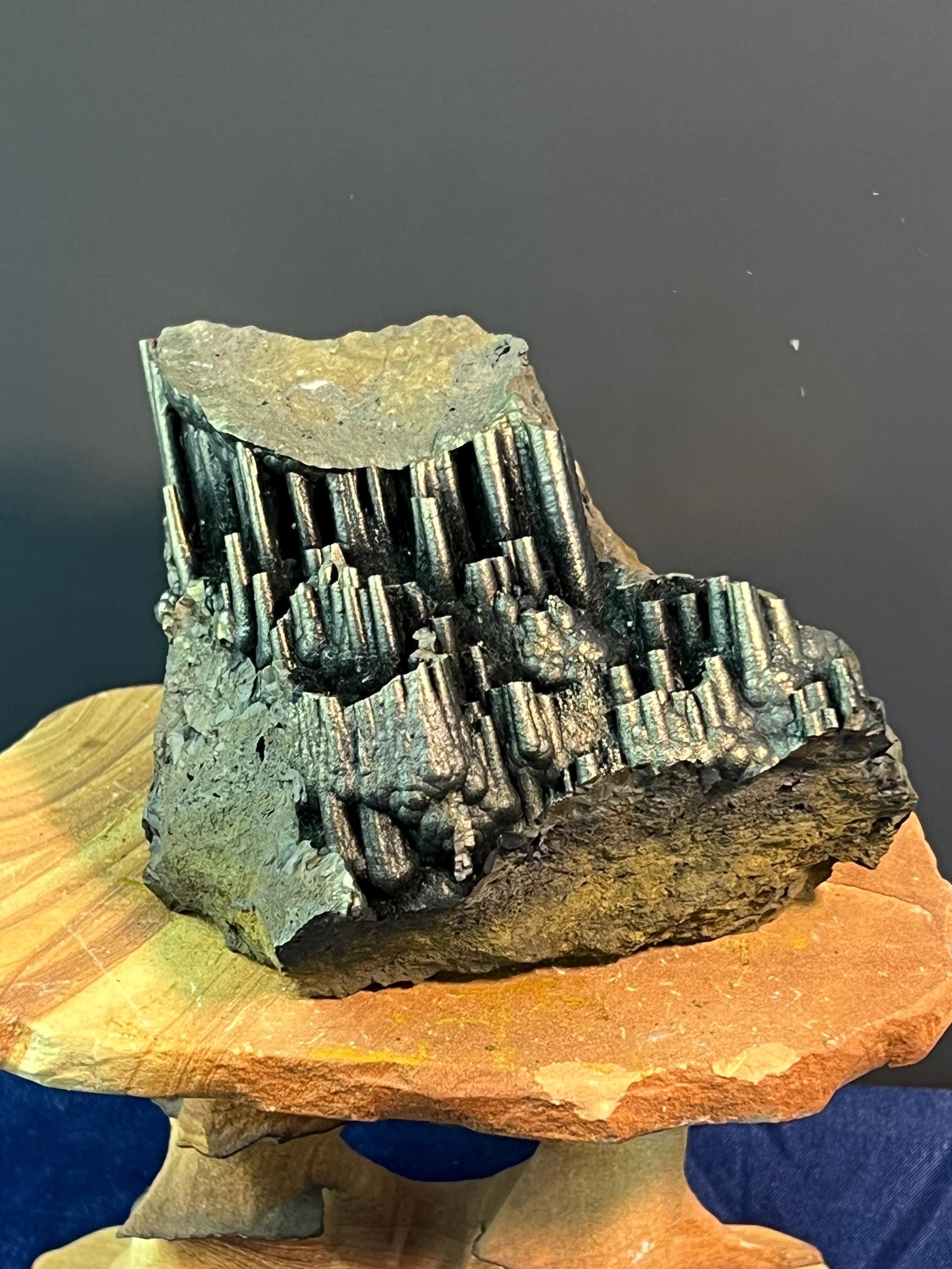 "Museum Grade" Golden Color Stalactite Goethite - Crystal Gemstone AE 