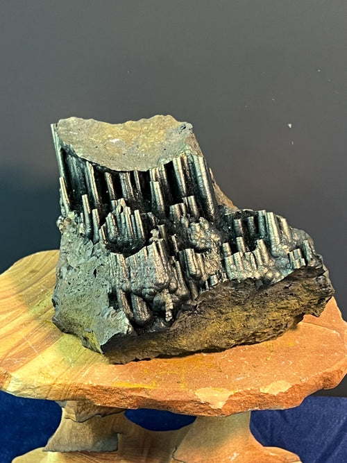 "Museum Grade" Golden Color Stalactite Goethite - Crystal Gemstone AE 