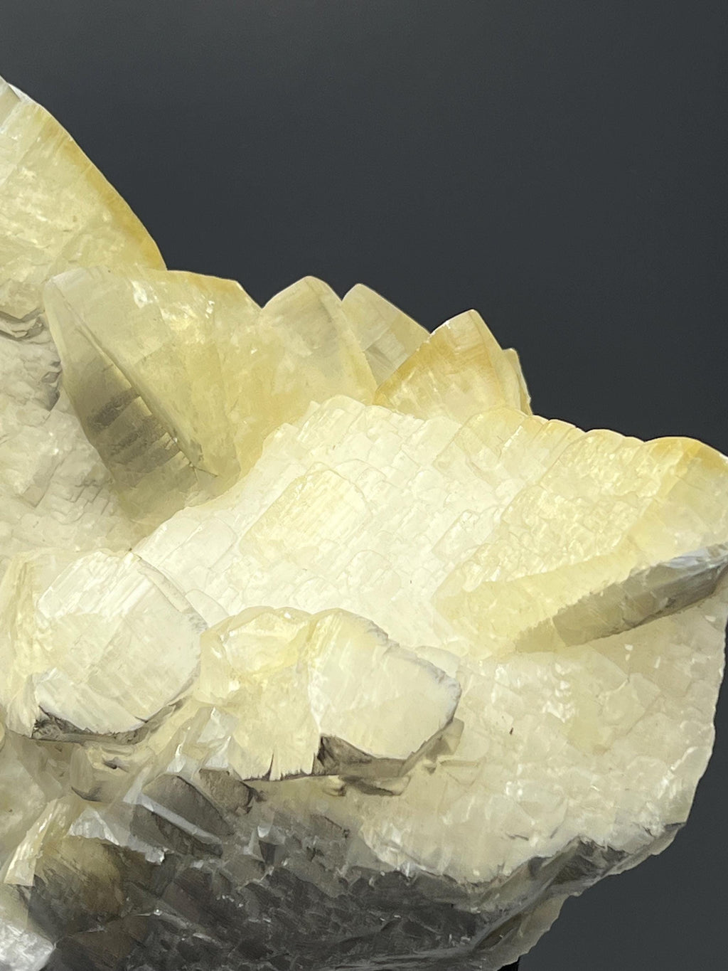 Natural Gray And Yellow Crystal Calcite Specimen - Crystal Gemstone AE 