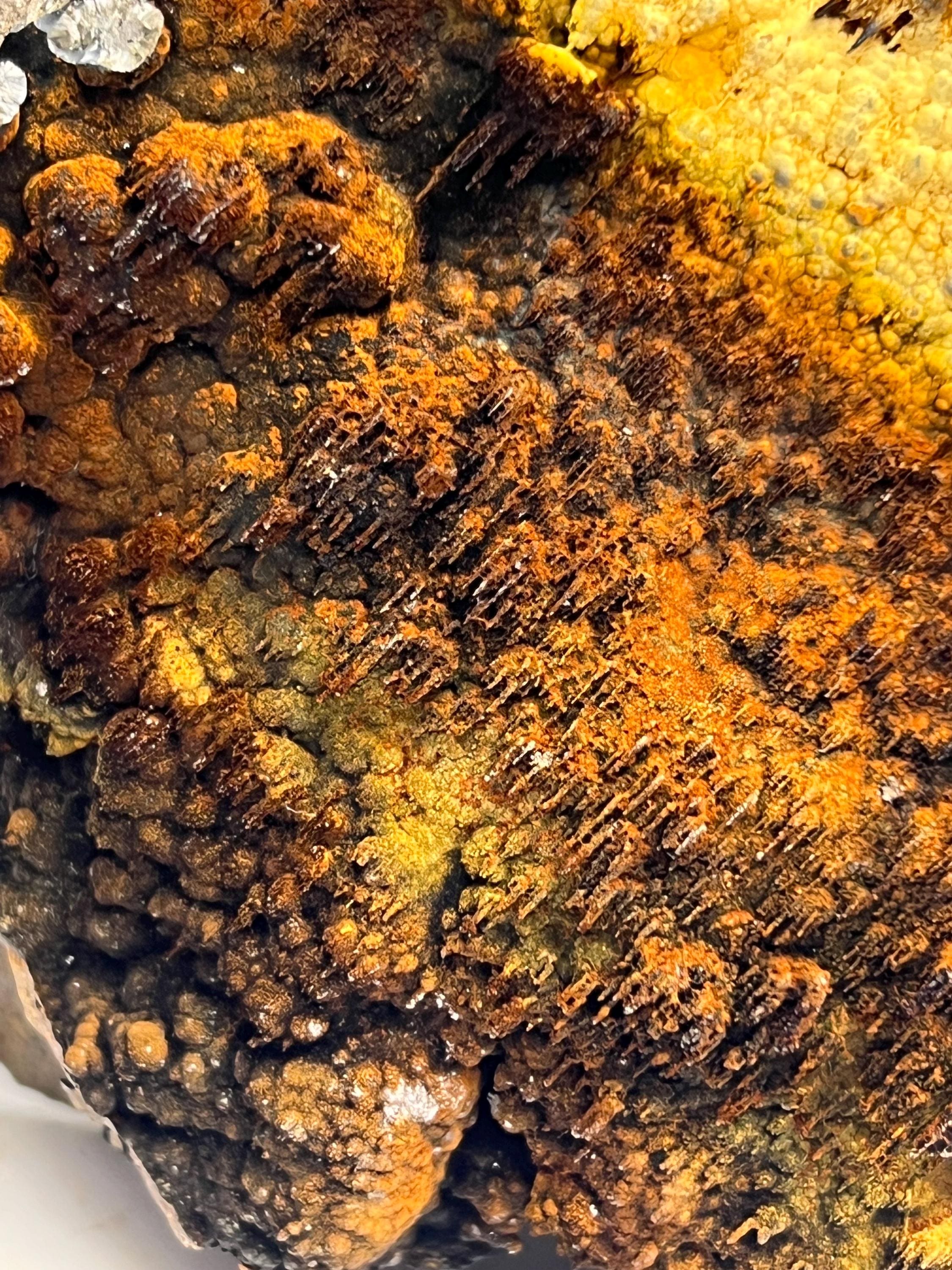 Limonite And Specularite On Stalactite Botryoidal Formation Goethite - Crystal Gemstone AE 