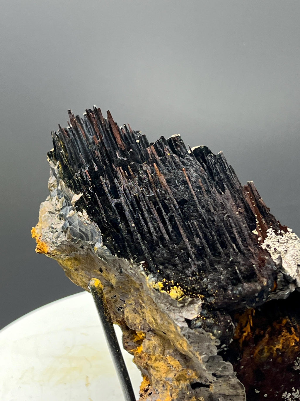 Museum Grade, Very Showy Limonite And Specularite With Stalactite Goethite Specimen - Crystal Gemstone AE 