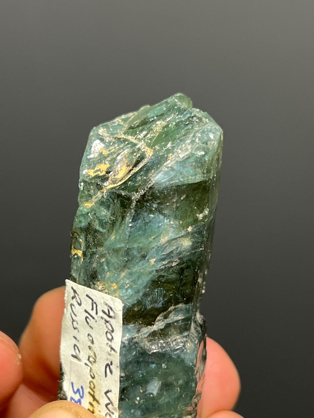 Apatite Var. Fluorapatite - Russia - Crystal Gemstone AE 