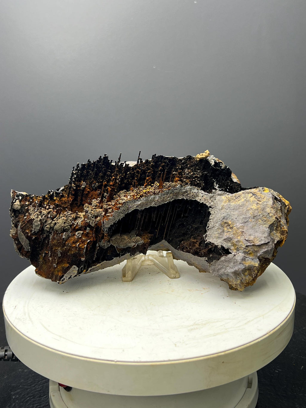 Museum Grade, Very Special Limonite And Specularite With Stalactite Goethite Specimen - Crystal Gemstone AE 