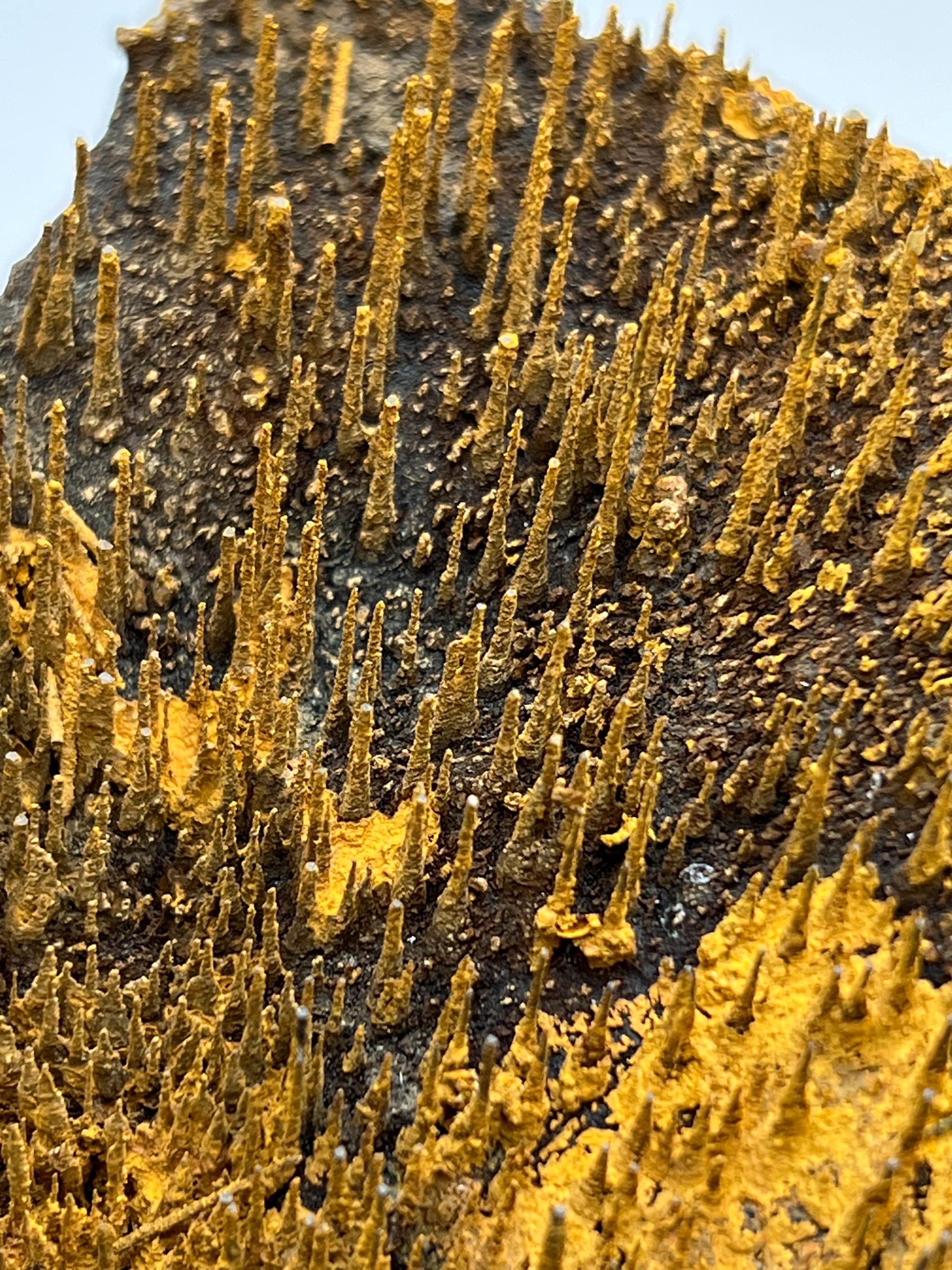 Special Formation! Limonite On Stalactite Hematite - Crystal Gemstone AE 