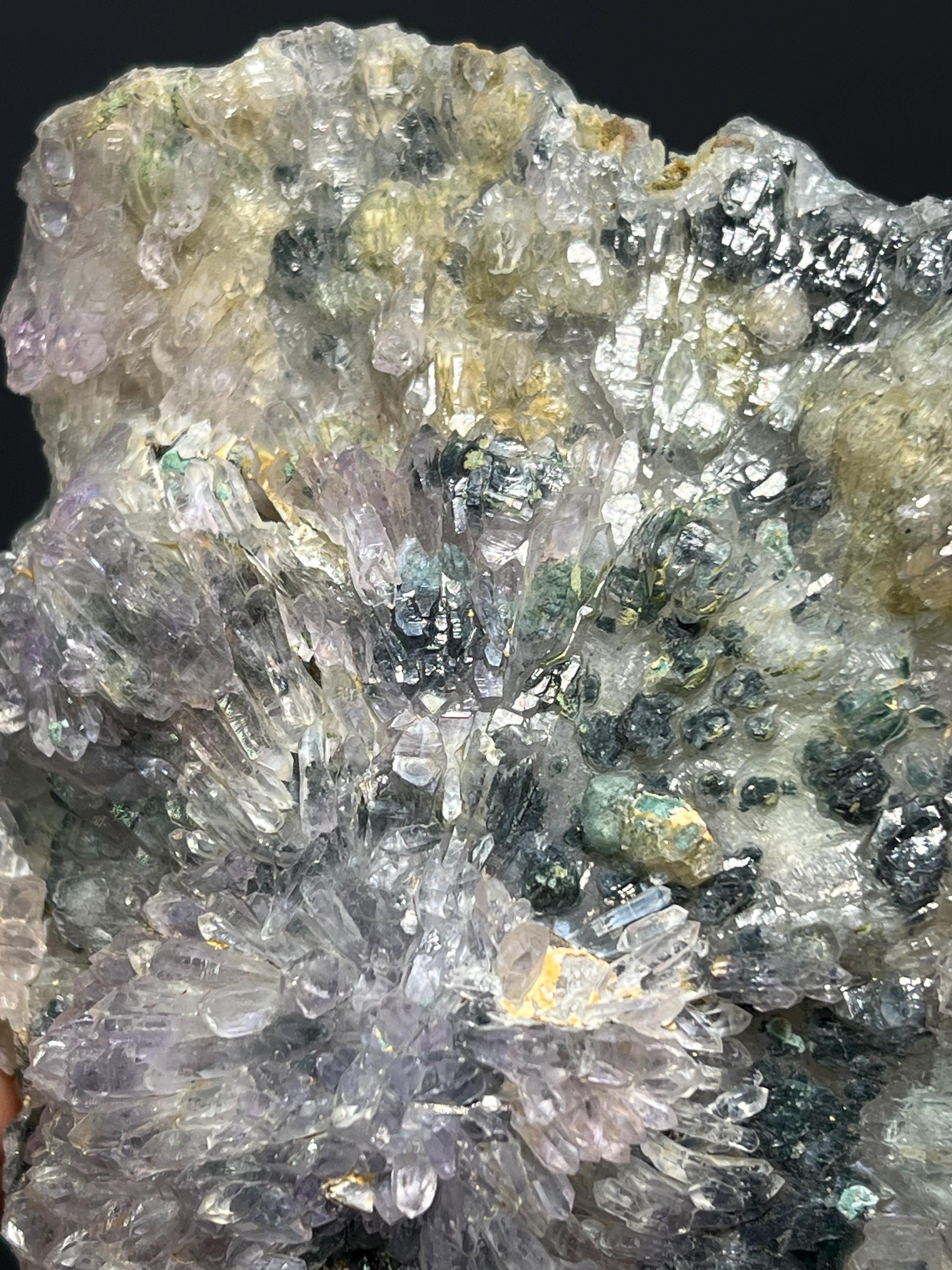 Flower Amethyst Quartz - Brazil - Crystal Gemstone AE 