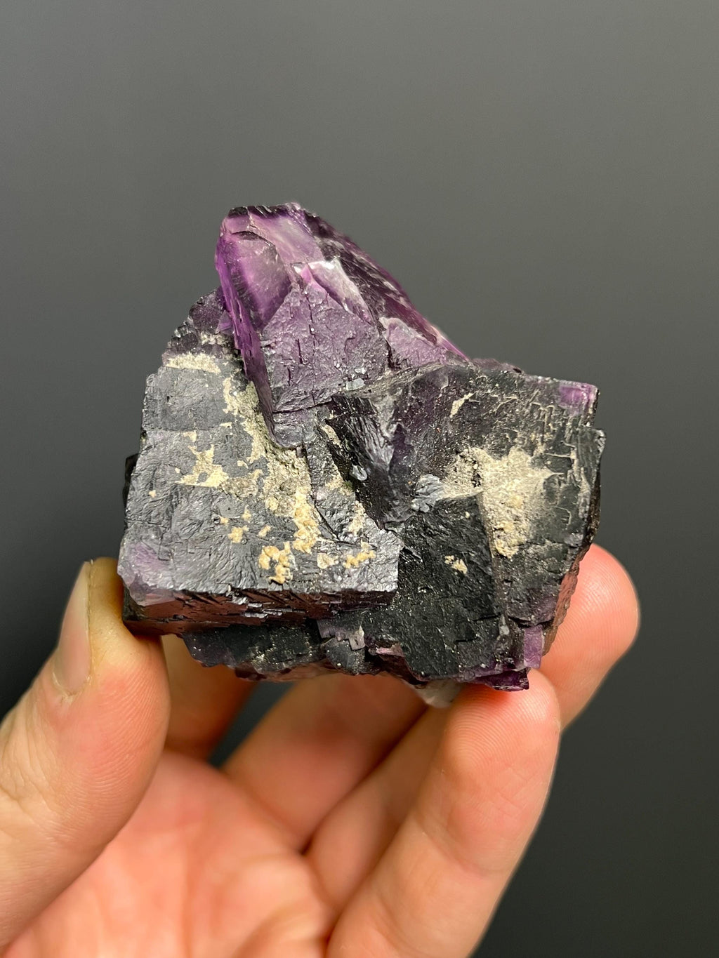 Phantom Purple Fluorite - USA - Crystal Gemstone AE 