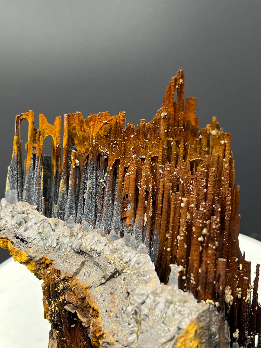 Limonite And Specularite With Velvet Function Stalactite Goethite Specimen - Crystal Gemstone AE 