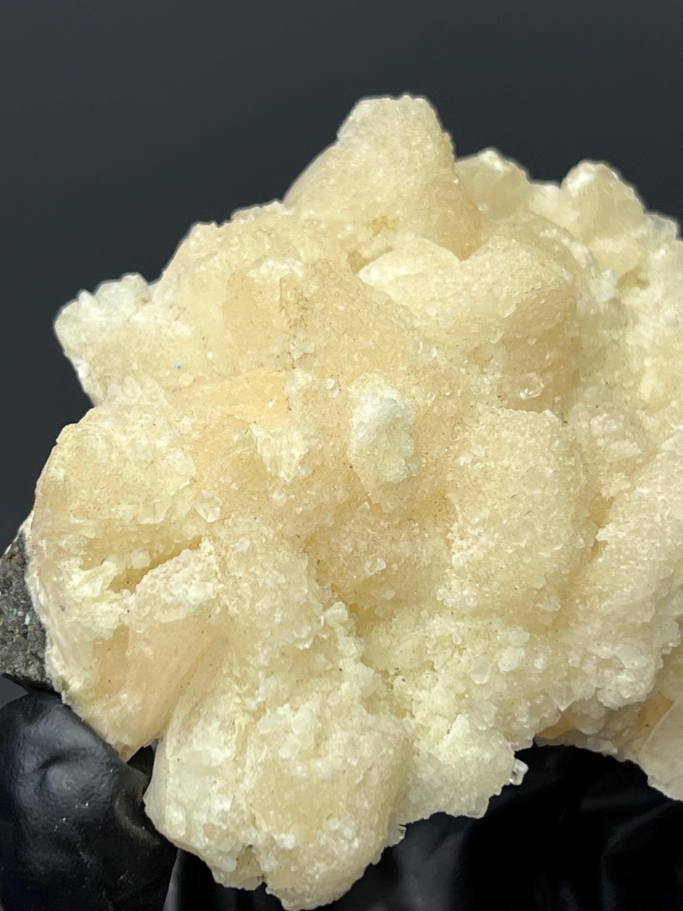 Lilac Crystal Calcite With Crystal Quartz - Crystal Gemstone AE 