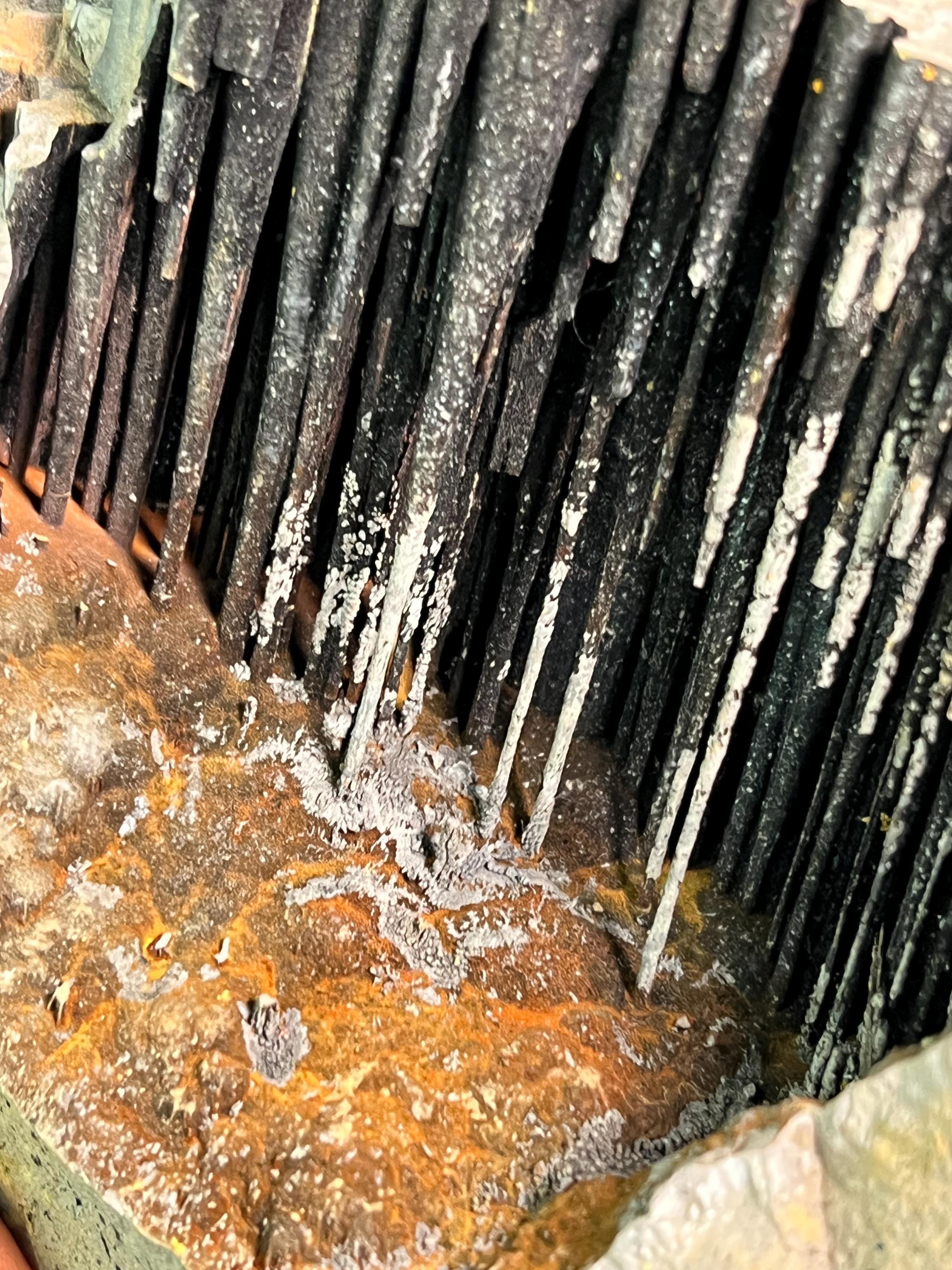 Museum Grade Large Size Limonite And Specularite On Stalactite Goethite - Crystal Gemstone AE 