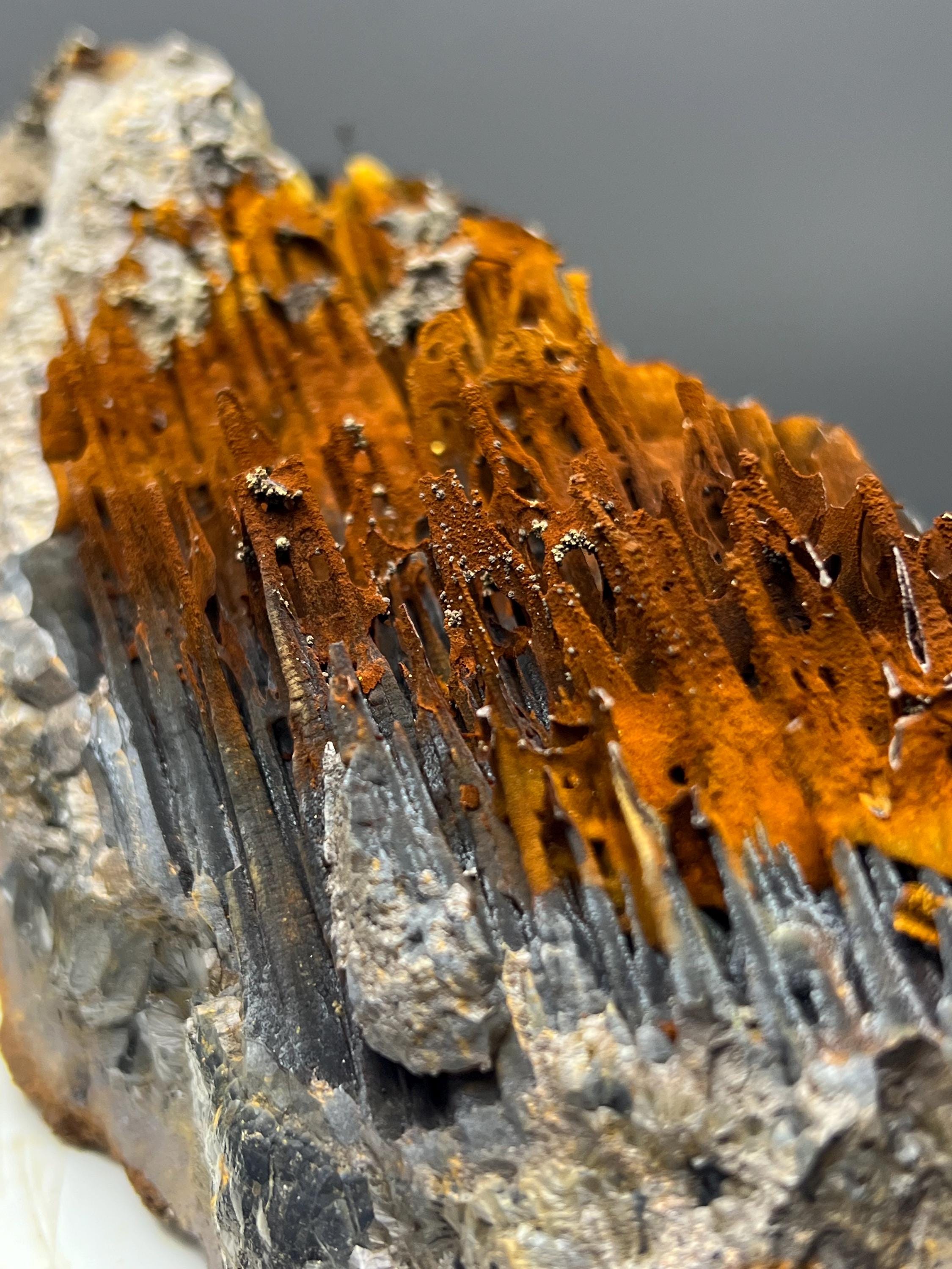 Museum Grade Very Showy Limonite With Velvet Function Stalactite Goethite, For Special Collection - Crystal Gemstone AE 