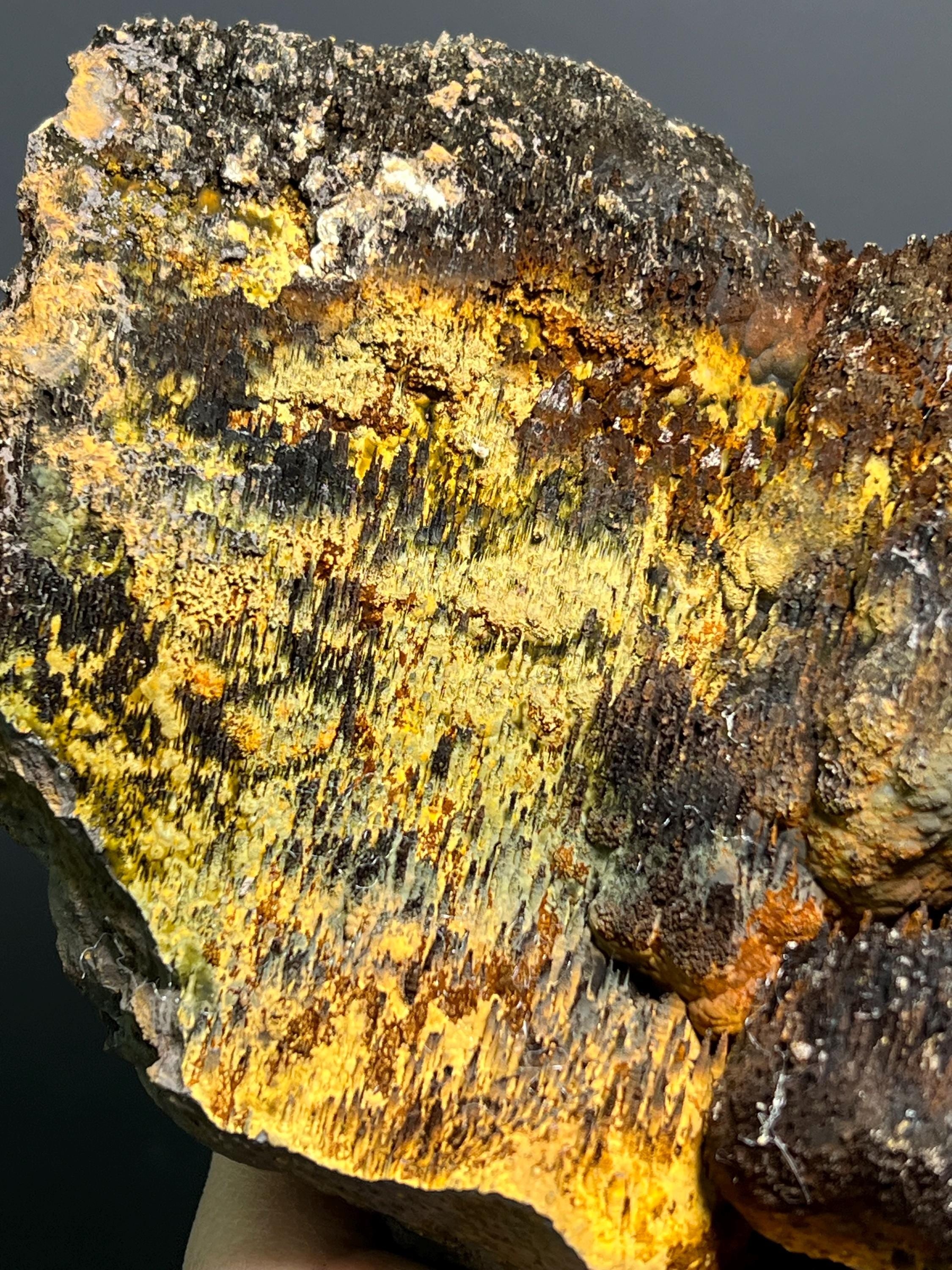 Museum Grade, Special Limonite On Stalactite Goethite, 3kg - Crystal Gemstone AE 