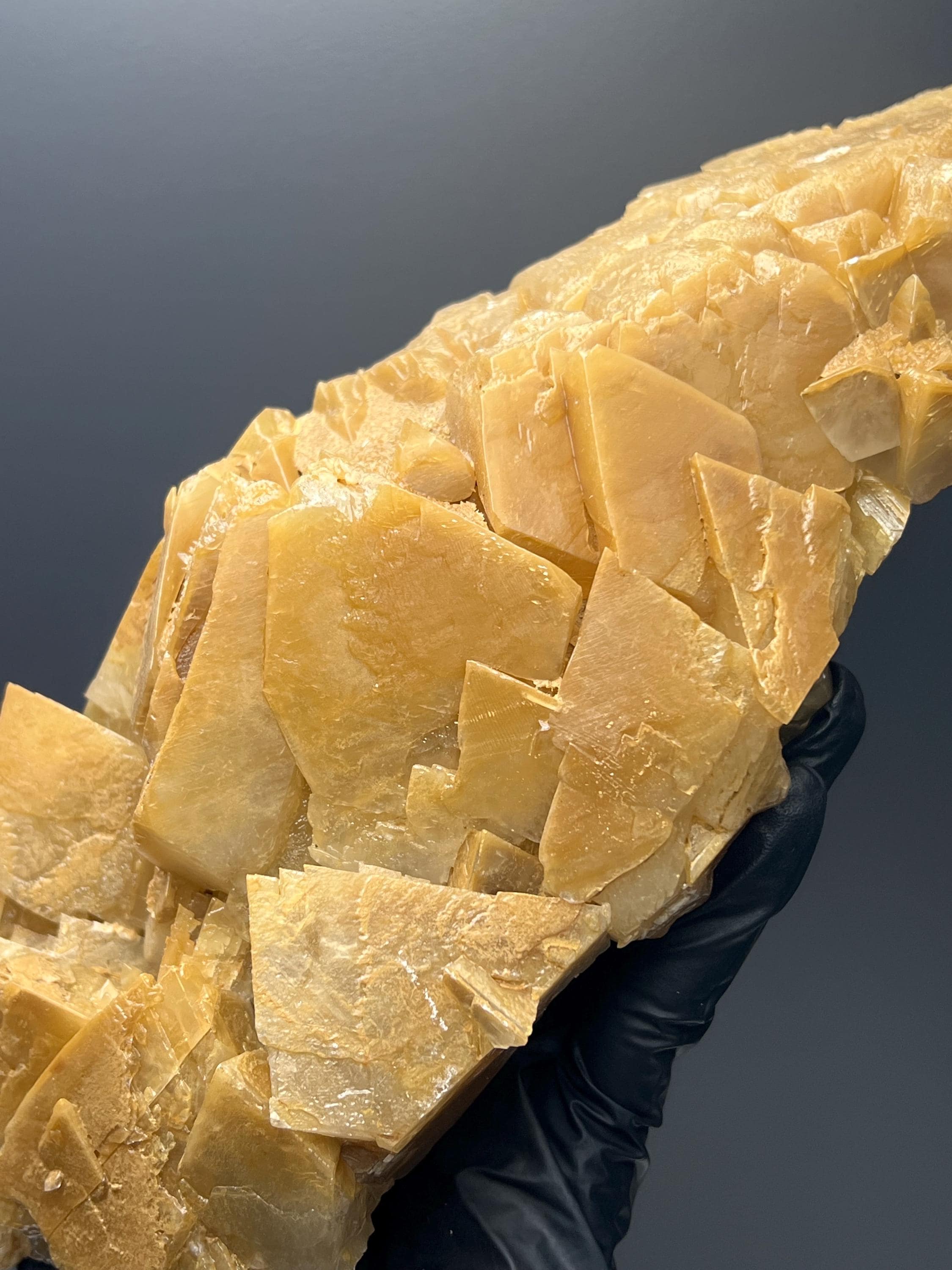 Very Special Orange Crystal Calcite Specimen - Crystal Gemstone AE 