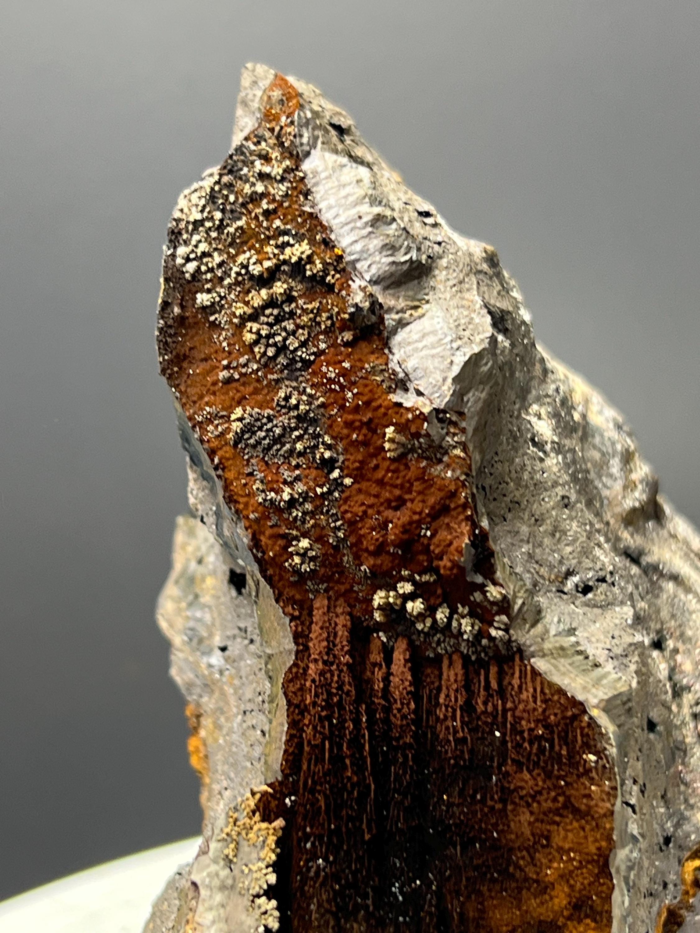 Very Showy, Limonite And Specularite With Stalactite Goethite Specimen - Crystal Gemstone AE 