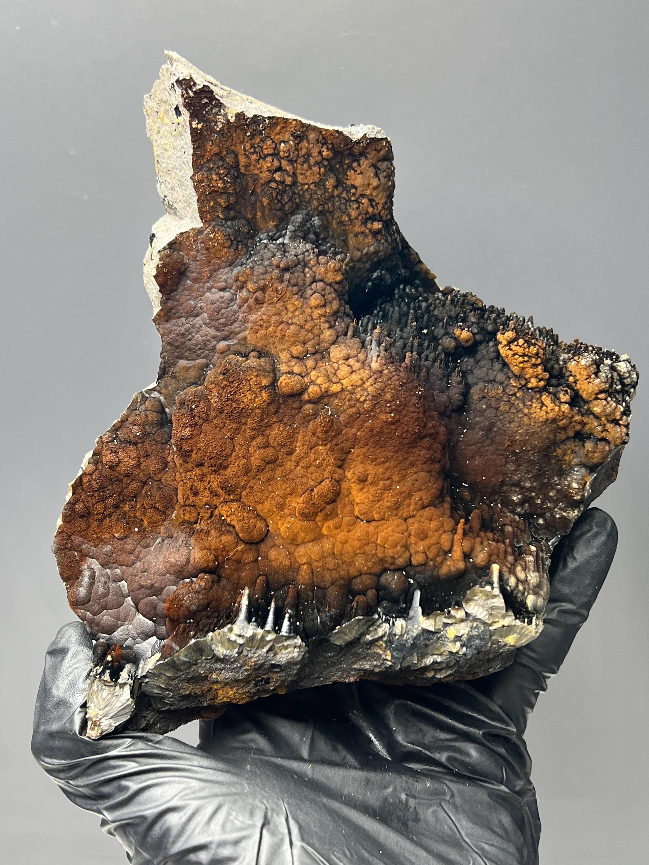 Museum Grade Limonite With Stalactite And Botryoidal Formation Goethite, For Special Collection - Crystal Gemstone AE 