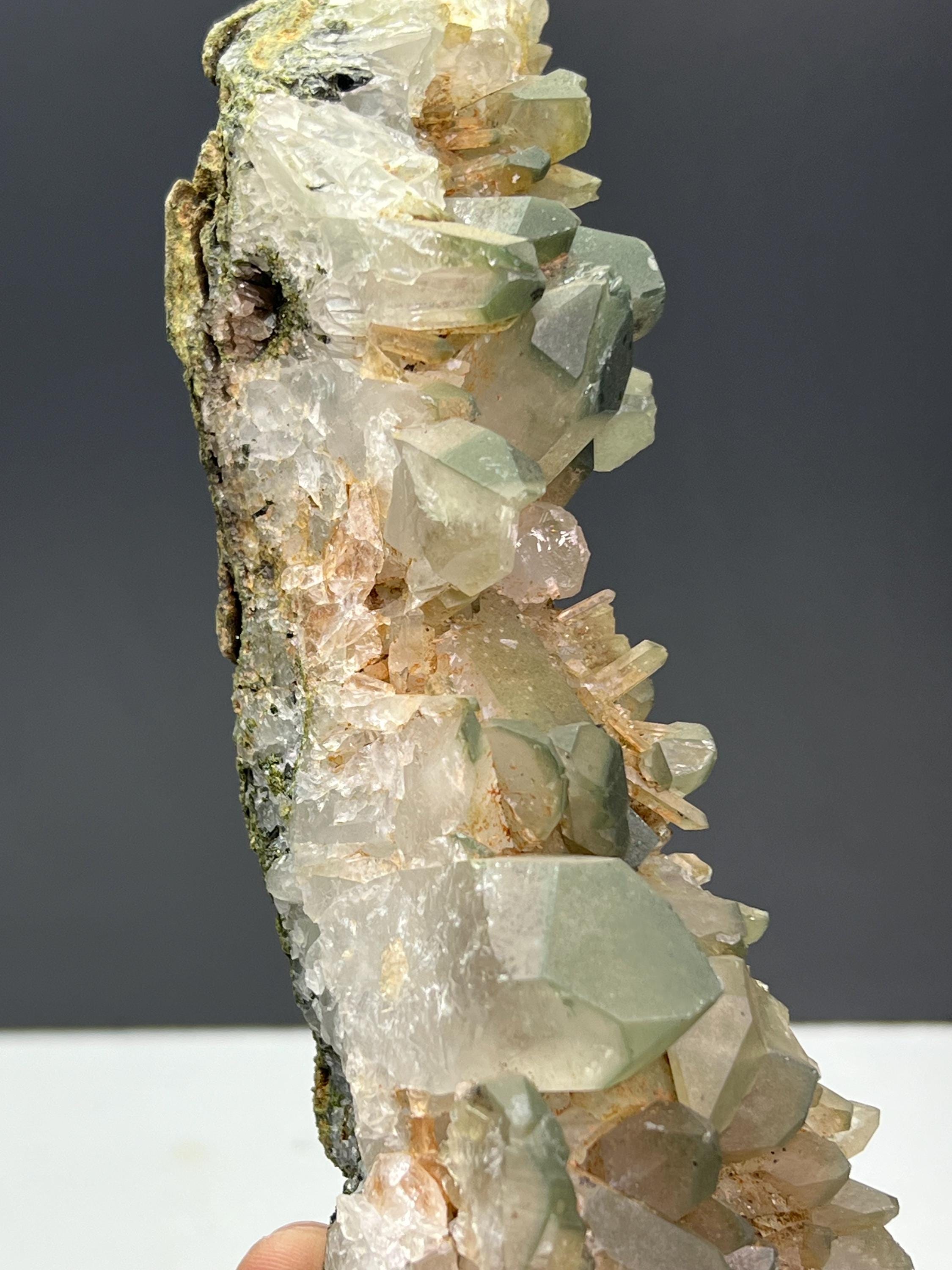 Chlorite Quartz Specimen - Crystal Gemstone AE 