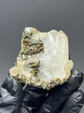 Epidote on Quartz Specimen - Turkish Mineral Collection - Crystal Gemstone AE 