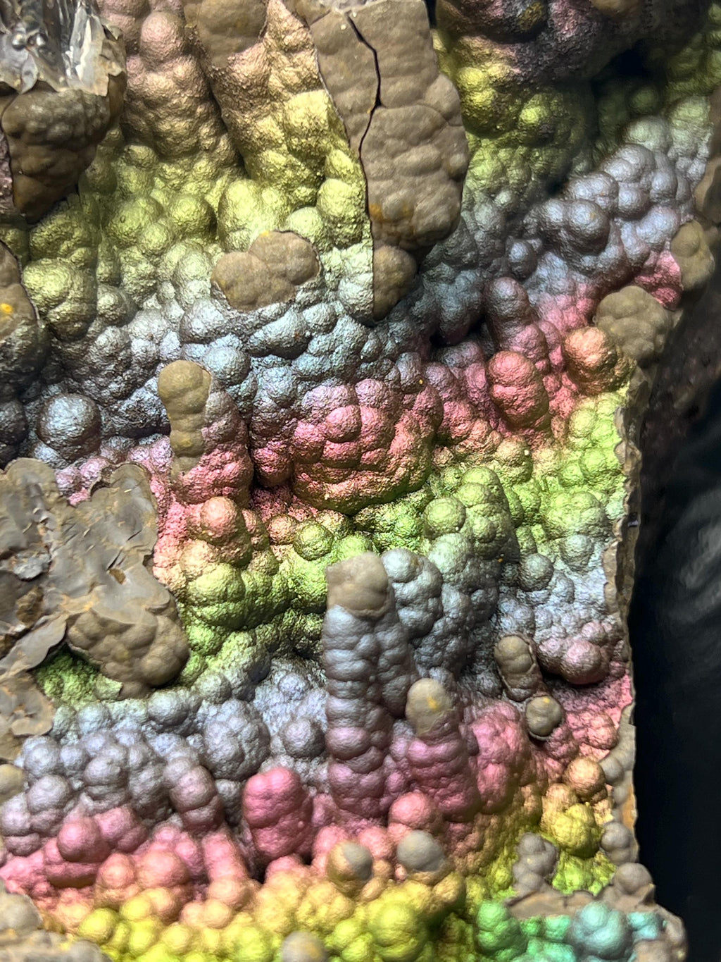 Museum Grade Colourful Iridescent Small Stalactites Goethite Specimen - Crystal Gemstone AE 