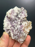 Very Special Item! Calcite With Pink And Yellow Fluorite Specimen - Crystal Gemstone AE 