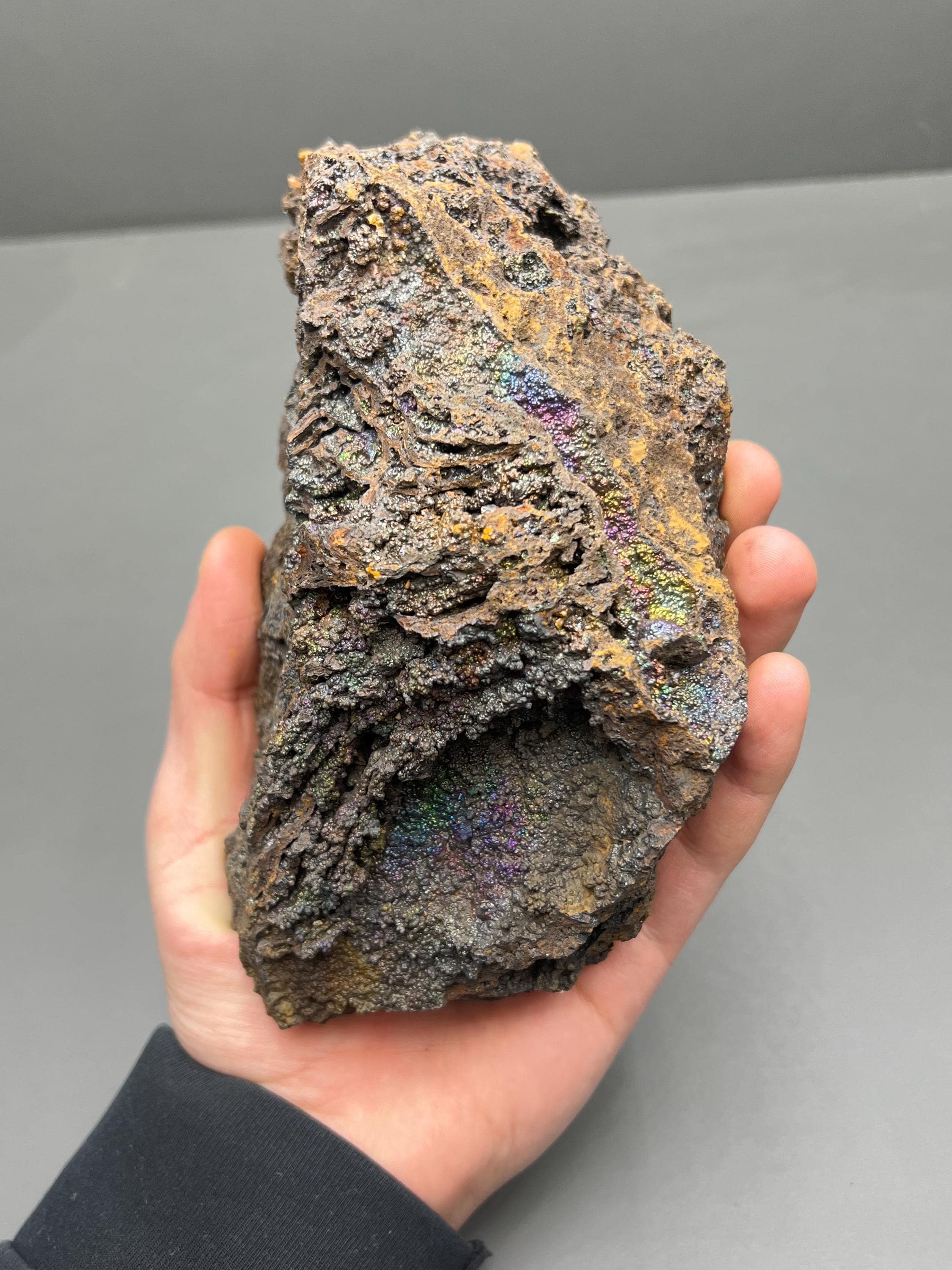 Very Showy And Very Unique, Colorful Goethite Mineral, From Turkey, Special Collection Piece - Crystal Gemstone AE 
