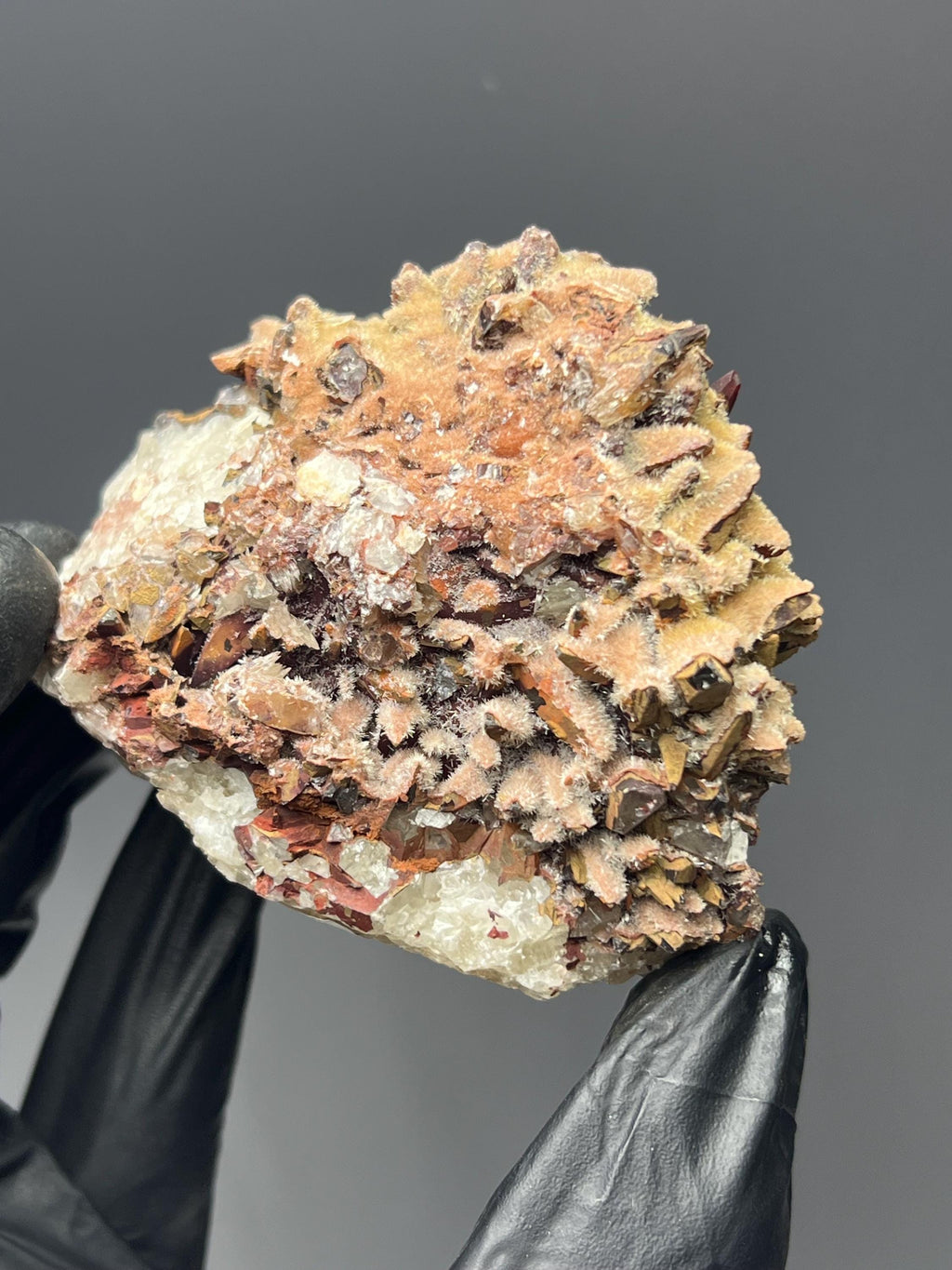 Double Sided Feather Red Crystal Calcite - Crystal Gemstone AE 