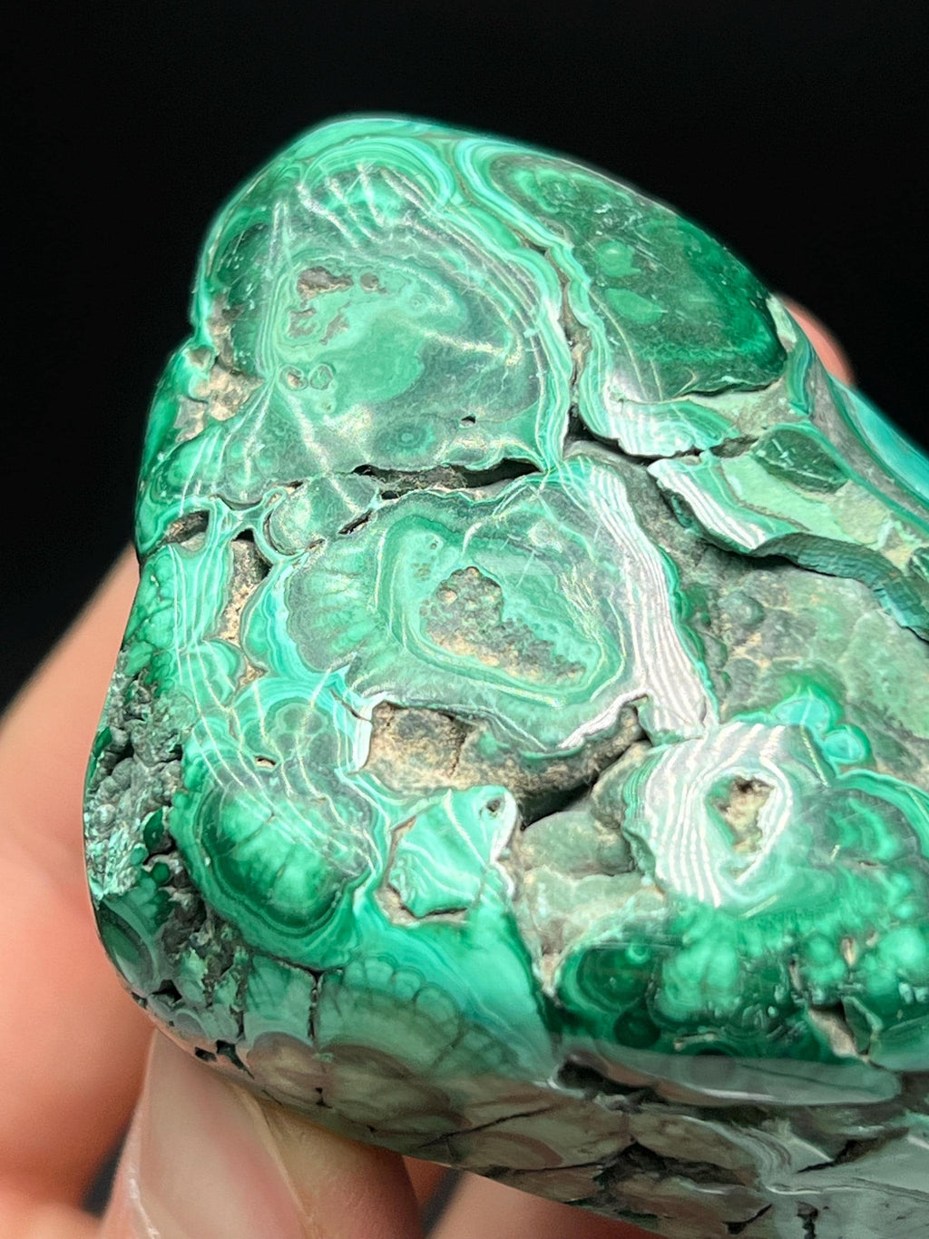 Polished Malachite Specimen - Crystal Gemstone AE 