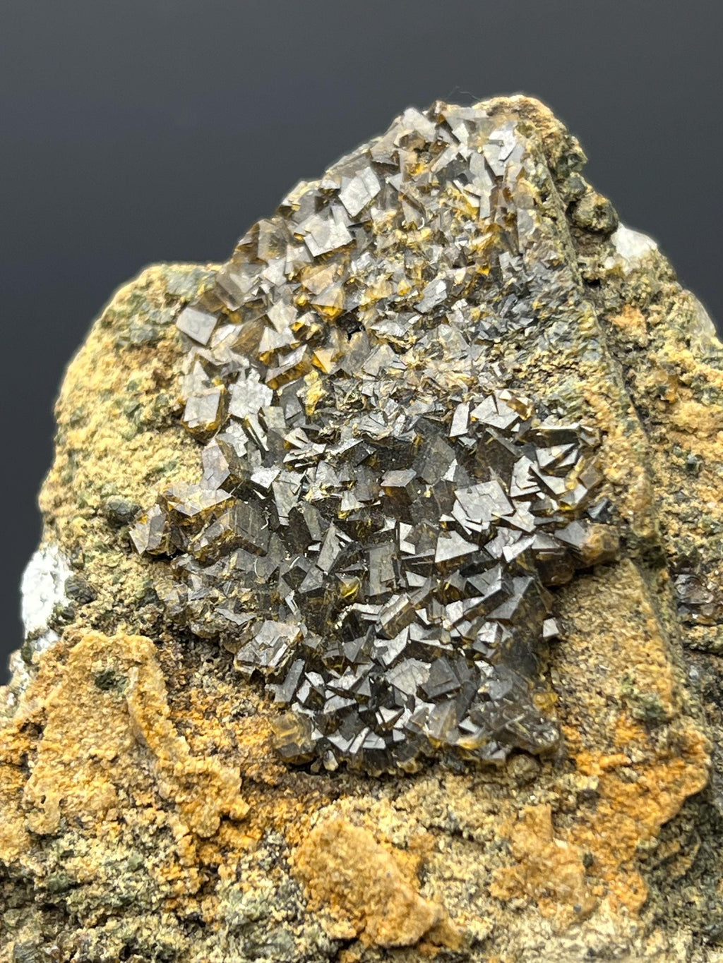 Melanite Garnet & Quartz - Crystal Gemstone AE 