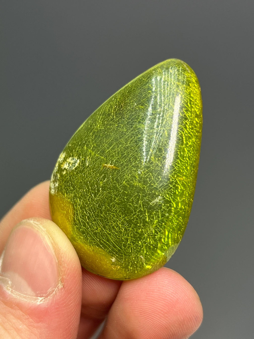 Rare! Green Amber Specimen - Crystal Gemstone AE 