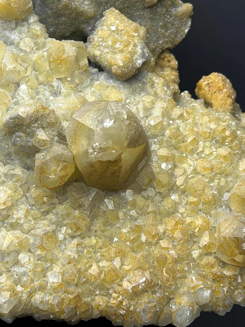 Golden Yellow Crystal Calcite - Crystal Gemstone AE 