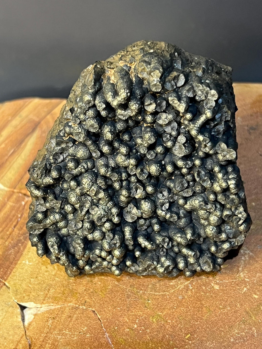 Very Showy Golden Color Botryoidal Goethite Specimen, For Special Collection - Crystal Gemstone AE 