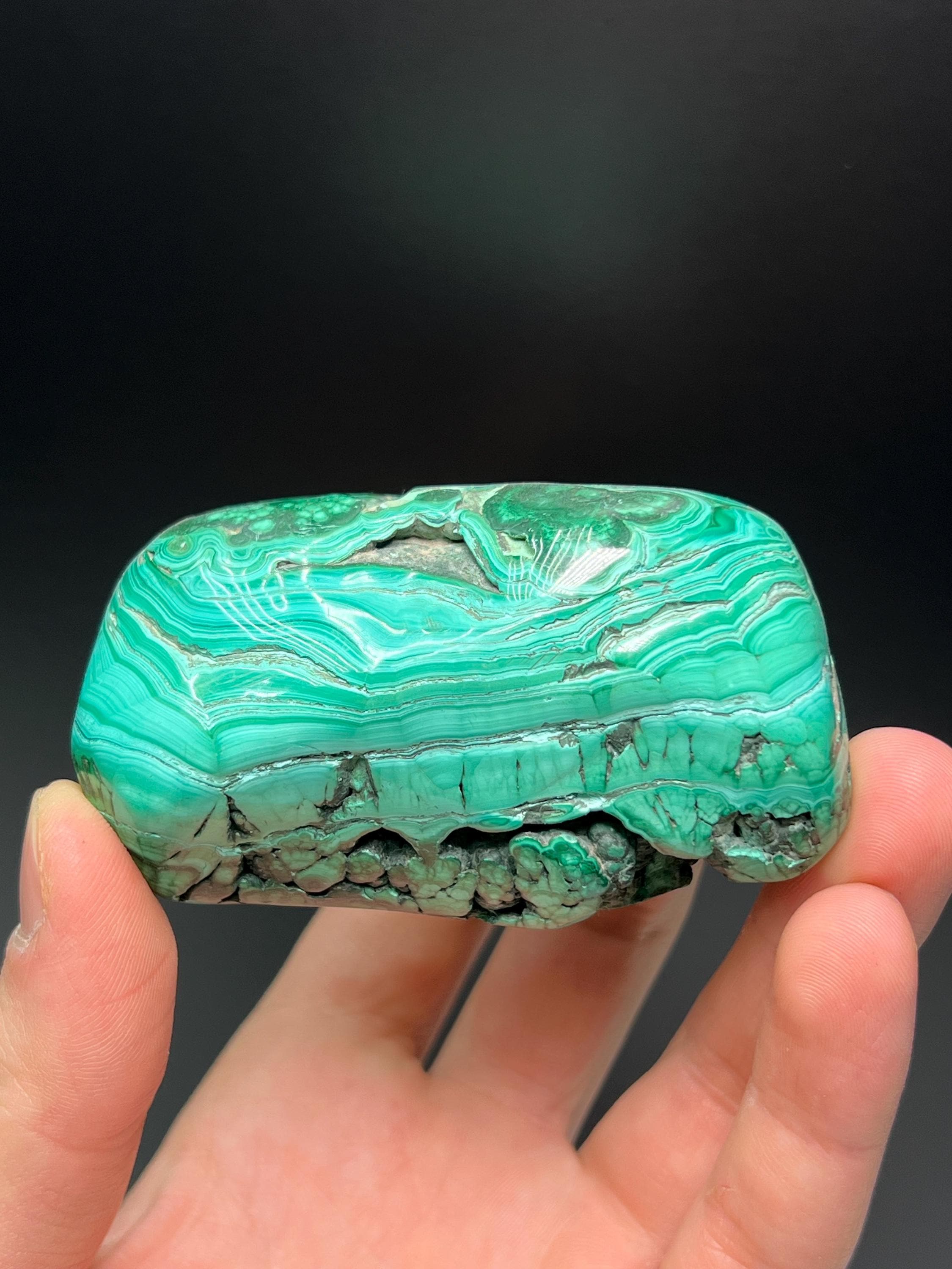 Polished Malachite Specimen - Crystal Gemstone AE 