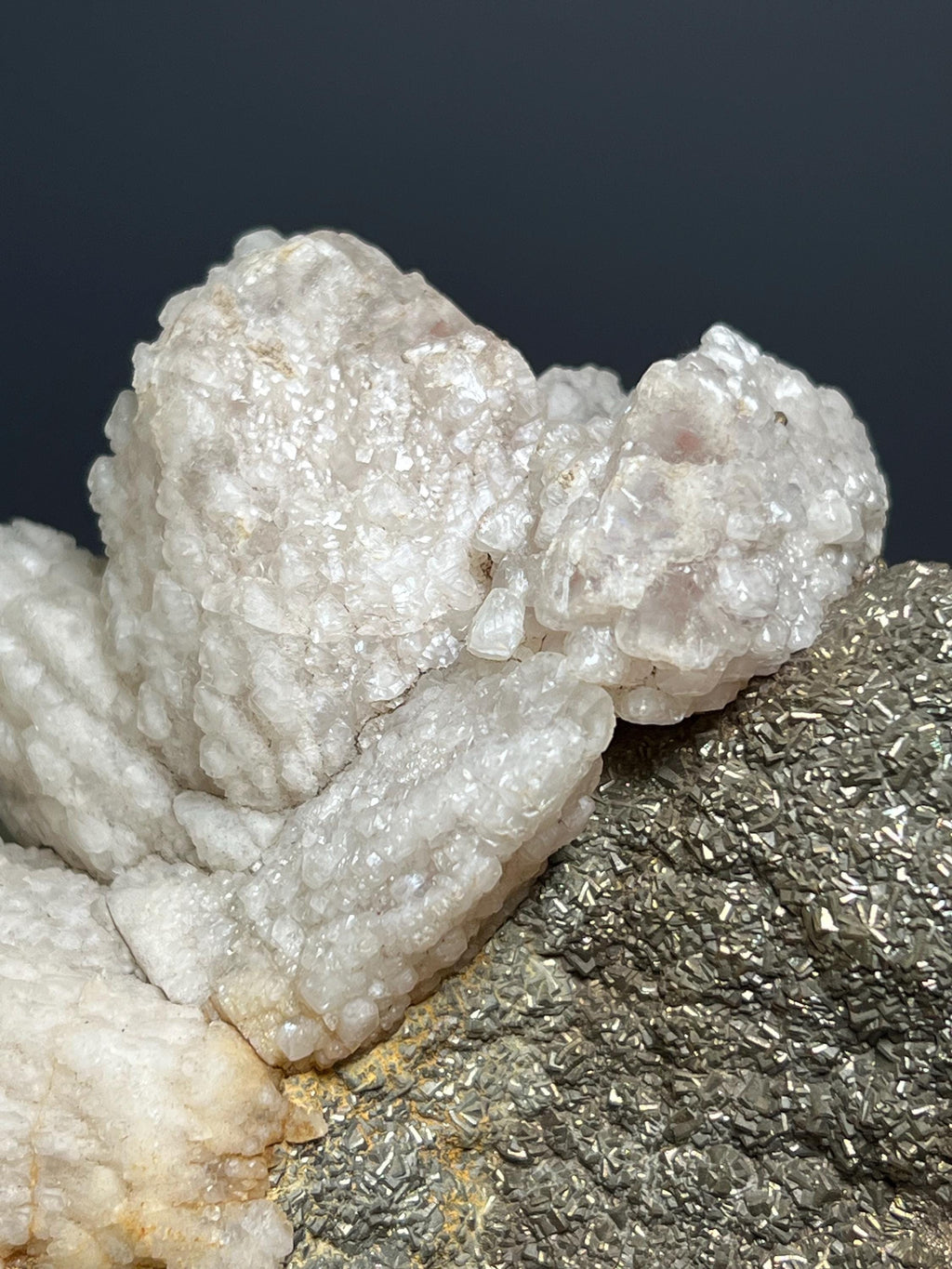 Calcite With Pyrite Specimen - Peru - Crystal Gemstone AE 