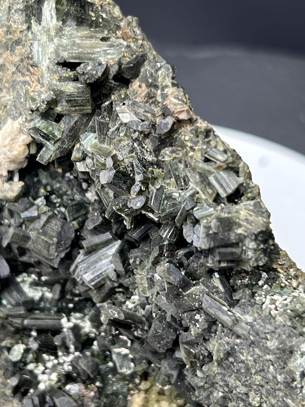 Actinolite, Sphalerite, Calcite And Barite Specimen - Crystal Gemstone AE 