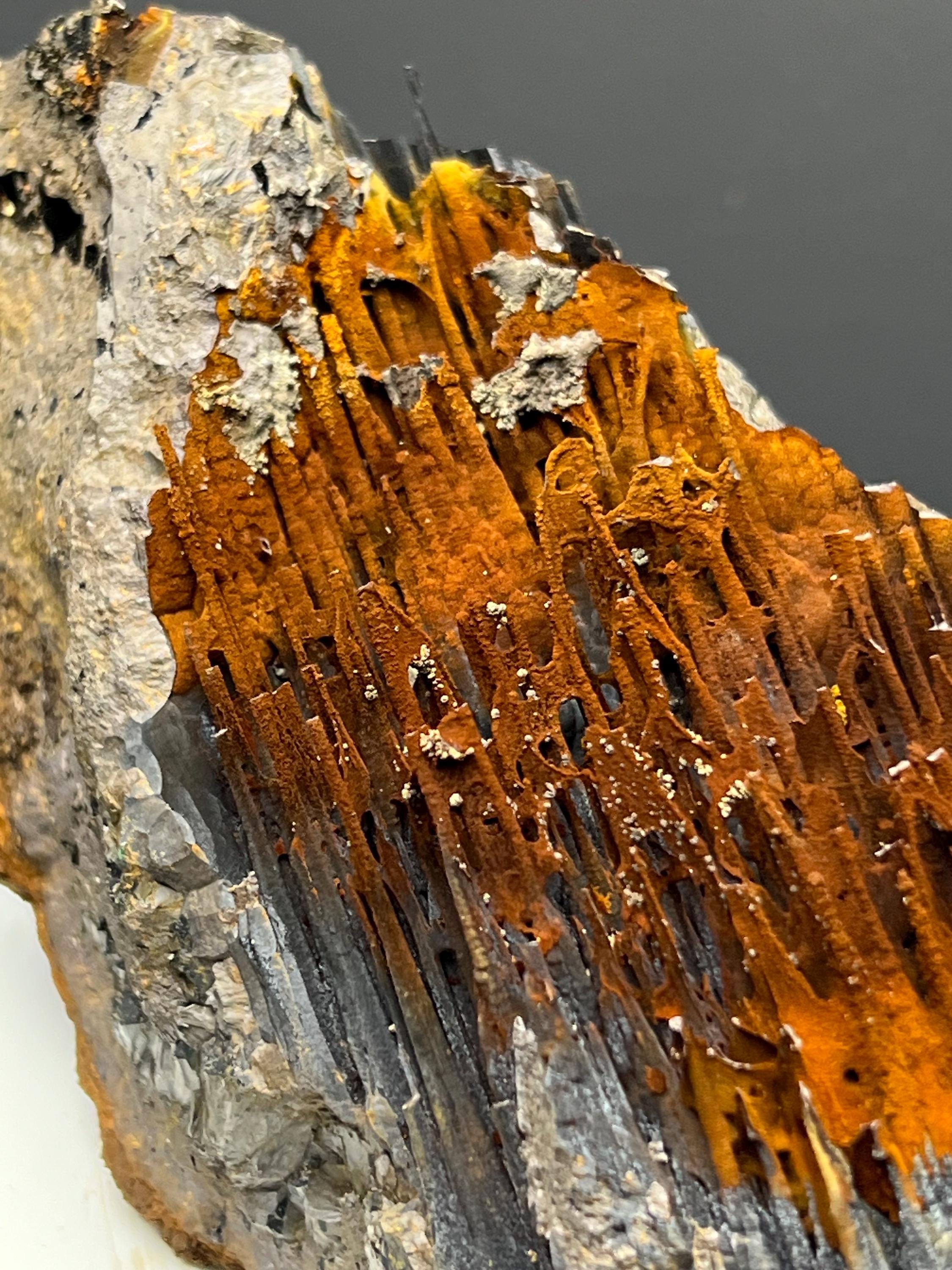 Museum Grade Very Showy Limonite With Velvet Function Stalactite Goethite, For Special Collection - Crystal Gemstone AE 
