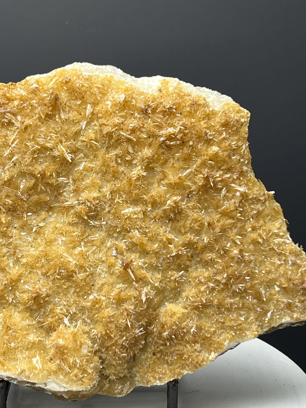 Feather Orange Crystal Calcite Specimen - Crystal Gemstone AE 