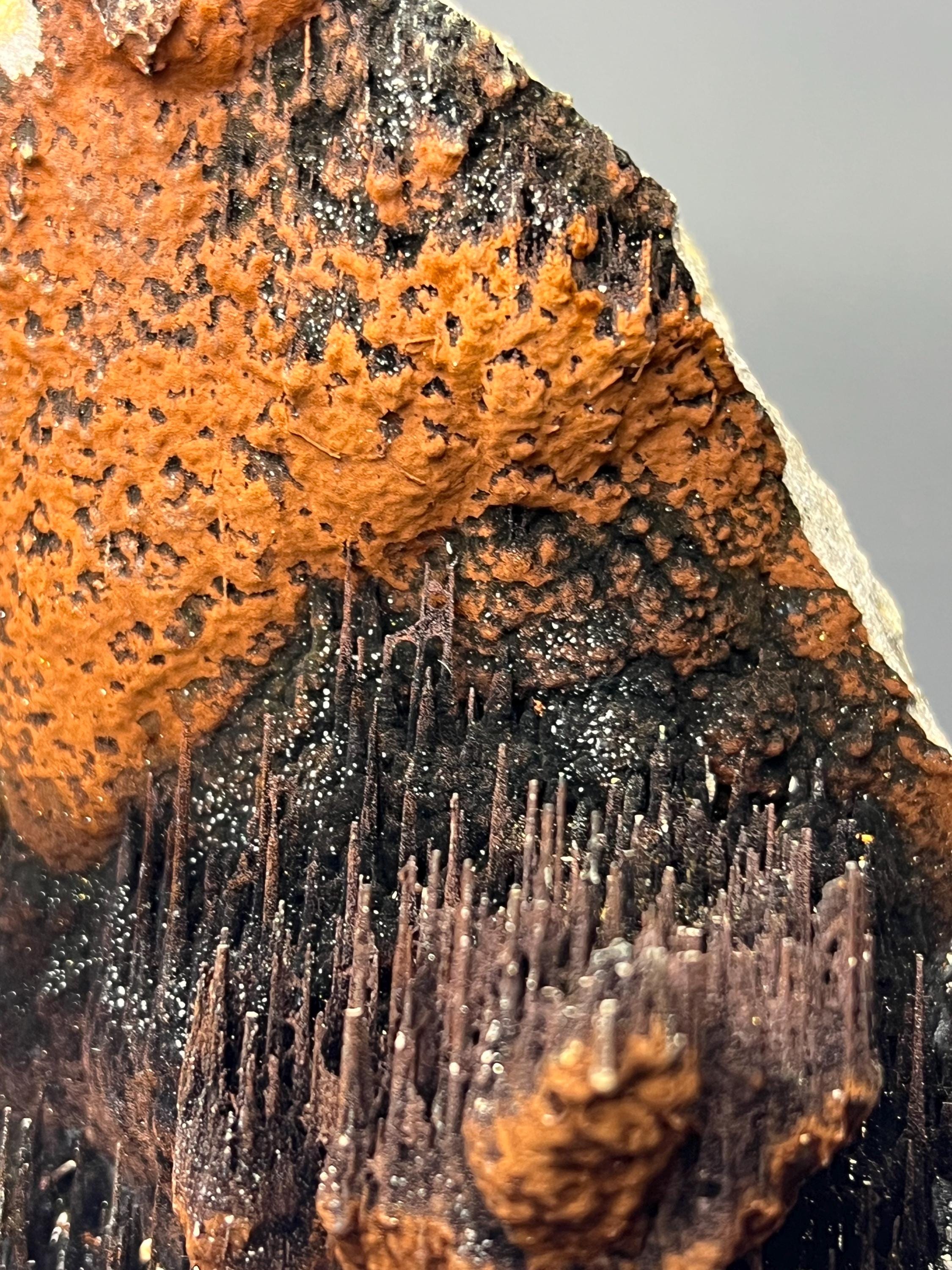 Museum Grade, Limonite And Specularite With Stalactite Goethite, For Special Collection - Crystal Gemstone AE 