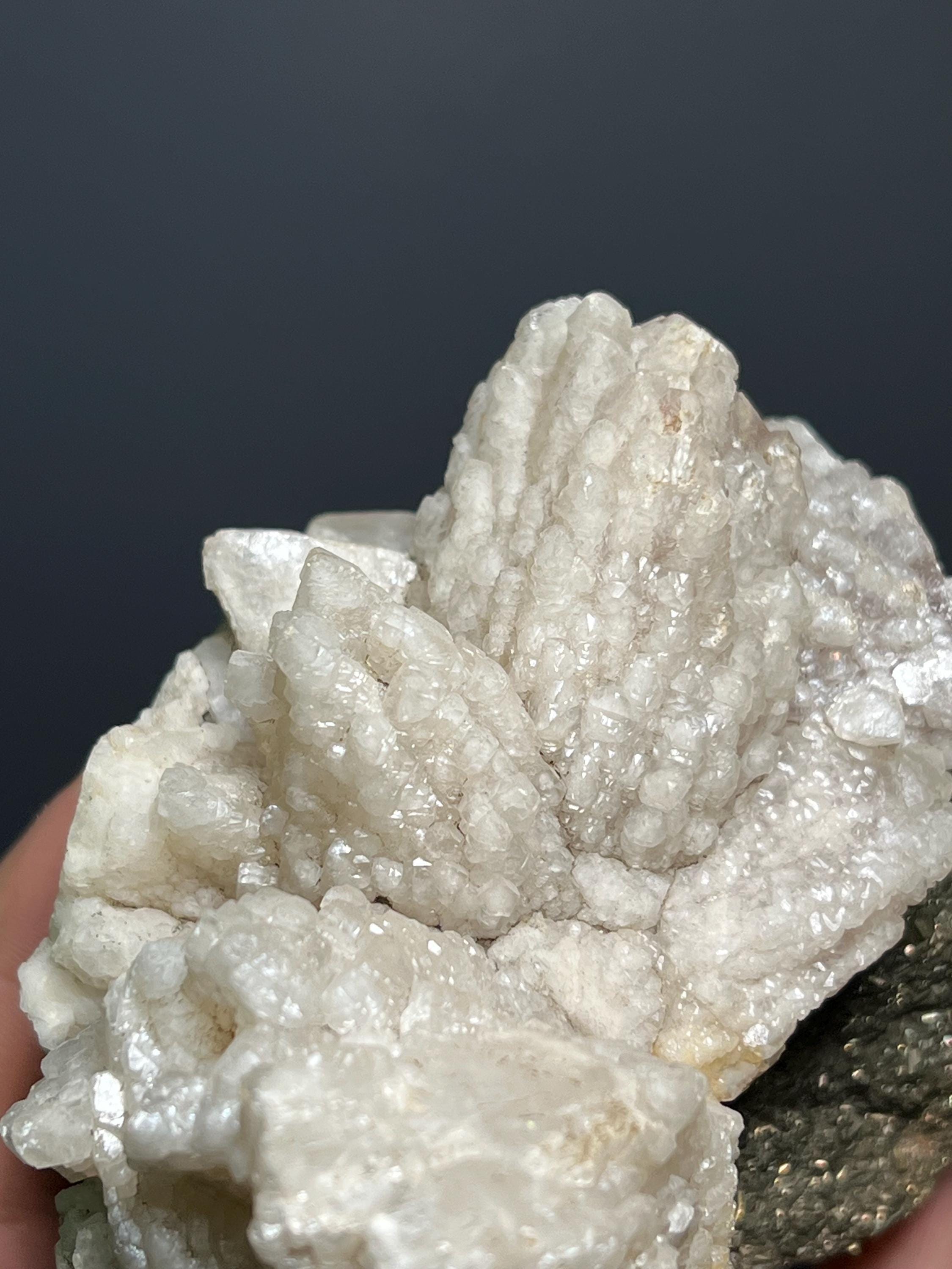 Calcite With Pyrite Specimen - Peru - Crystal Gemstone AE 