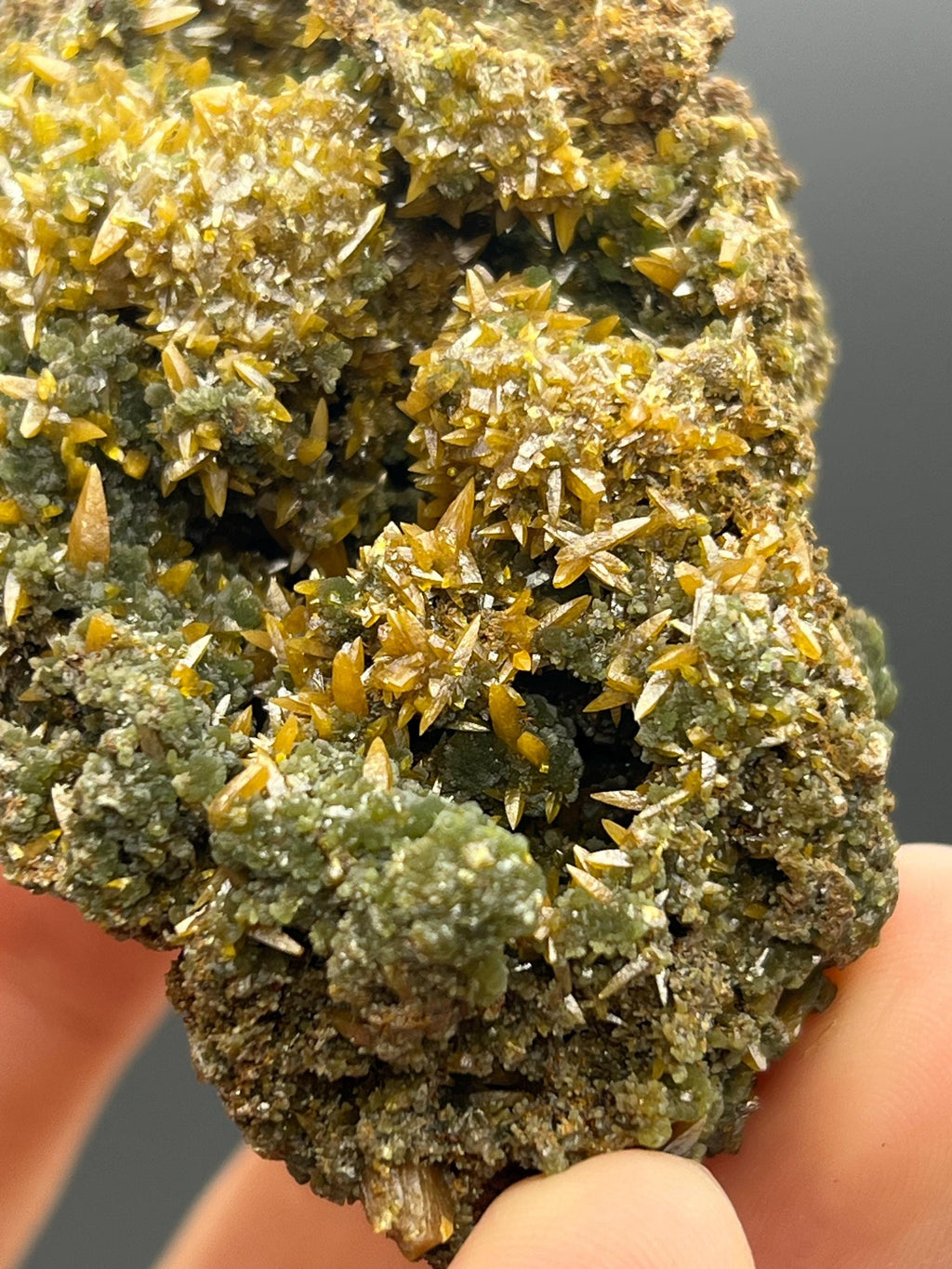 Wulfenite Mimetite, From Austria - Crystal Gemstone AE 