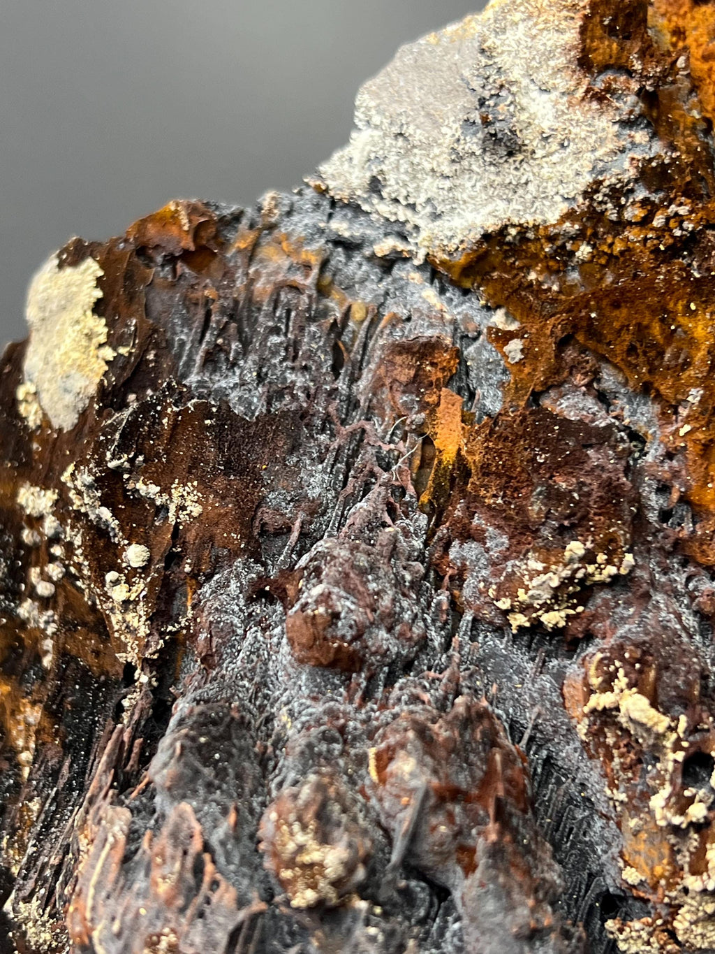 Museum Grade! Limonite And Specularite With Velvet Function Stalactites Goethite - Crystal Gemstone AE 