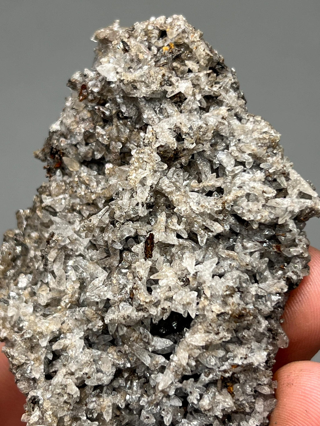 Crystal Calcite on Hematite, Turkish Mineral Specimen - Crystal Gemstone AE 
