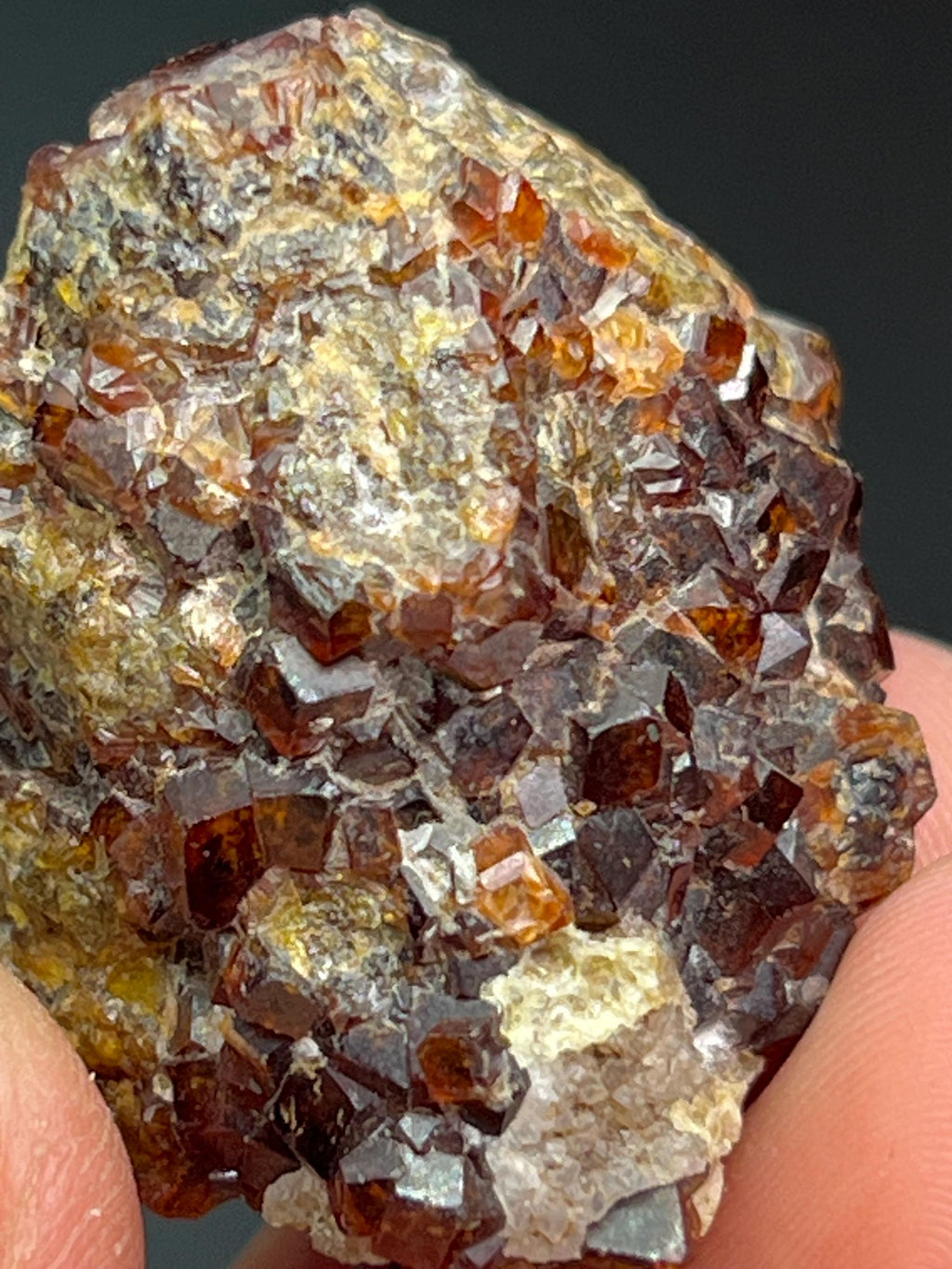Spessartine Garnet Specimen - Crystal Gemstone AE 