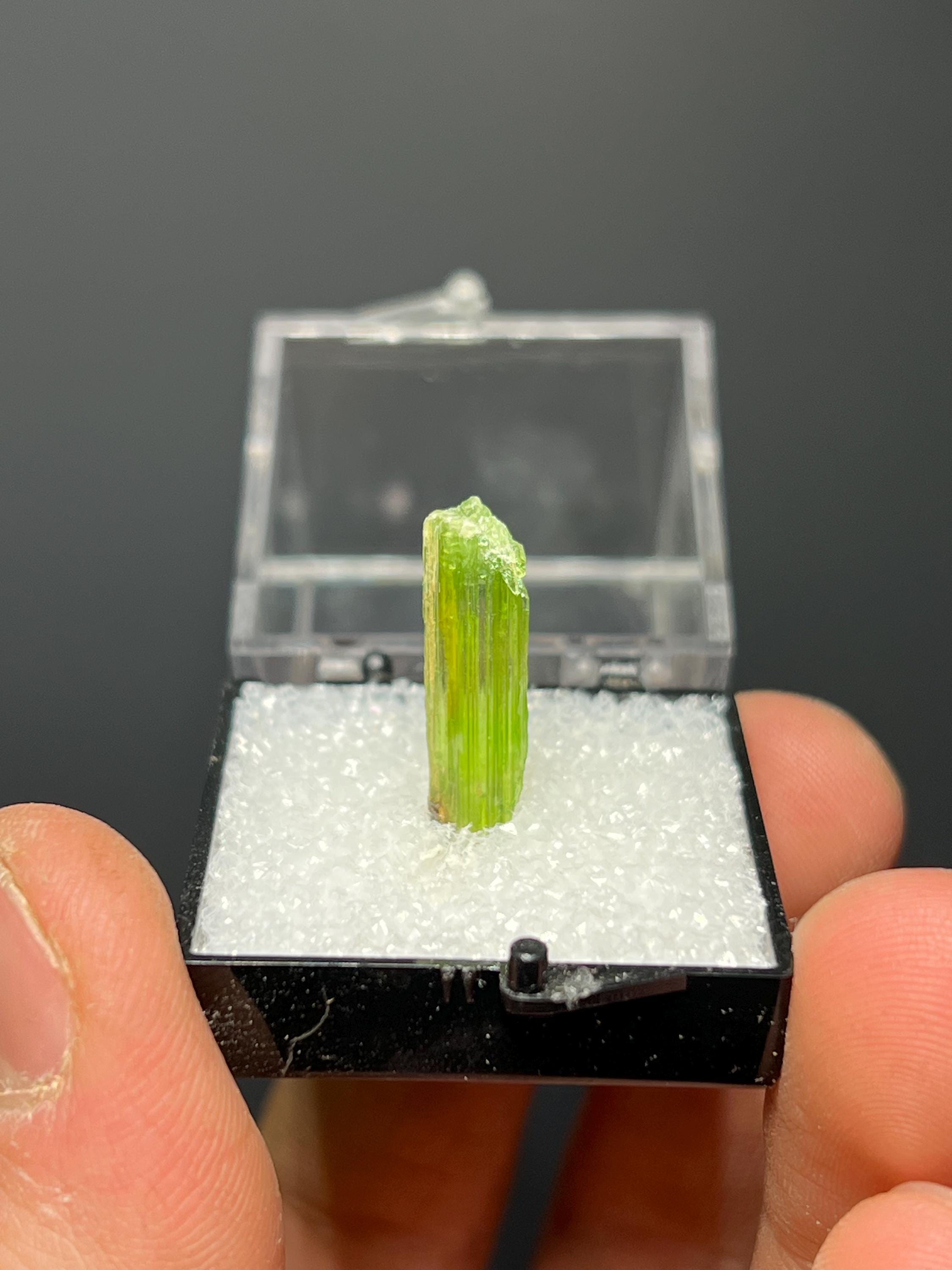 Chrome Tremolite Specimen - Crystal Gemstone AE 