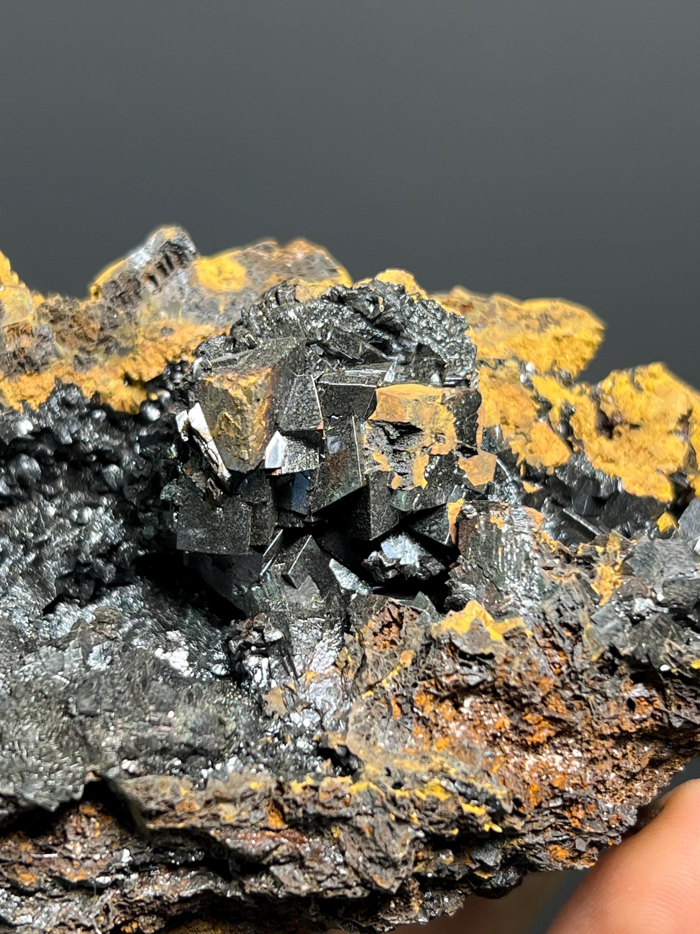 Very Unique, Limonite With Iron Siderite Specimen, 278gram - Crystal Gemstone AE 