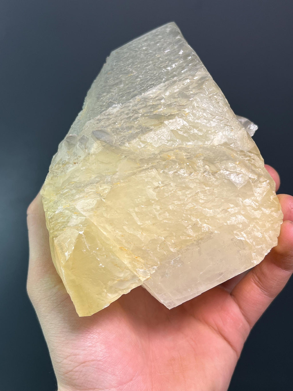 Special Formation Yellow Crystal Calcite - Crystal Gemstone AE 