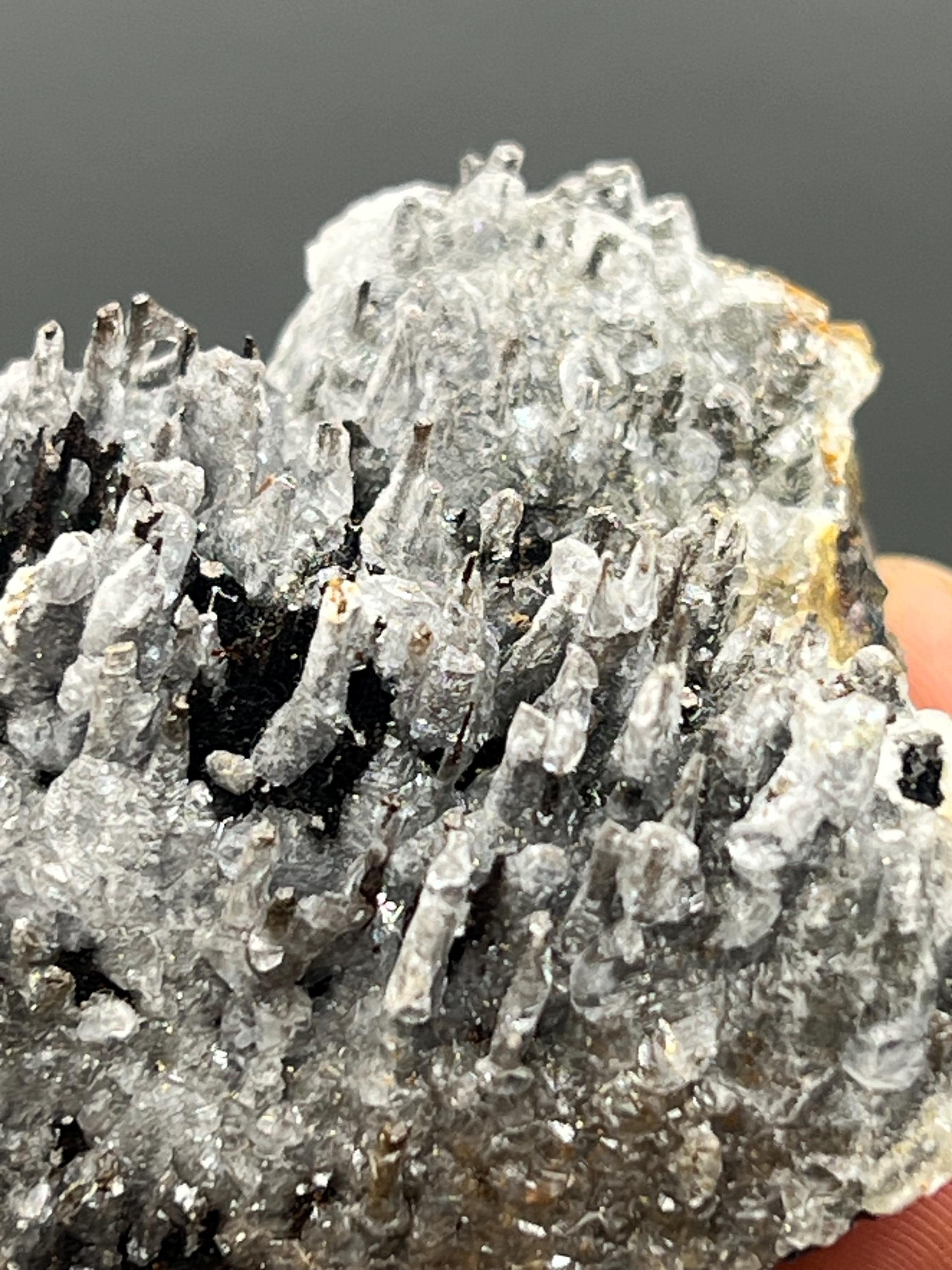 Crystal Calcite On Stalactite Hematite - Crystal Gemstone AE 