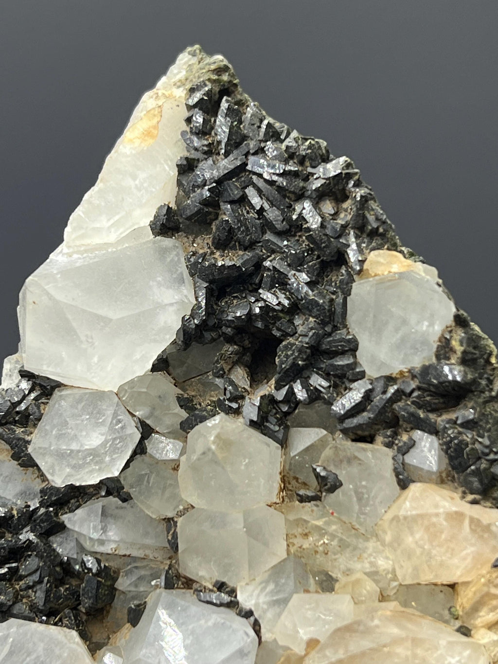 Black Epidote Quartz - Crystal Gemstone AE 