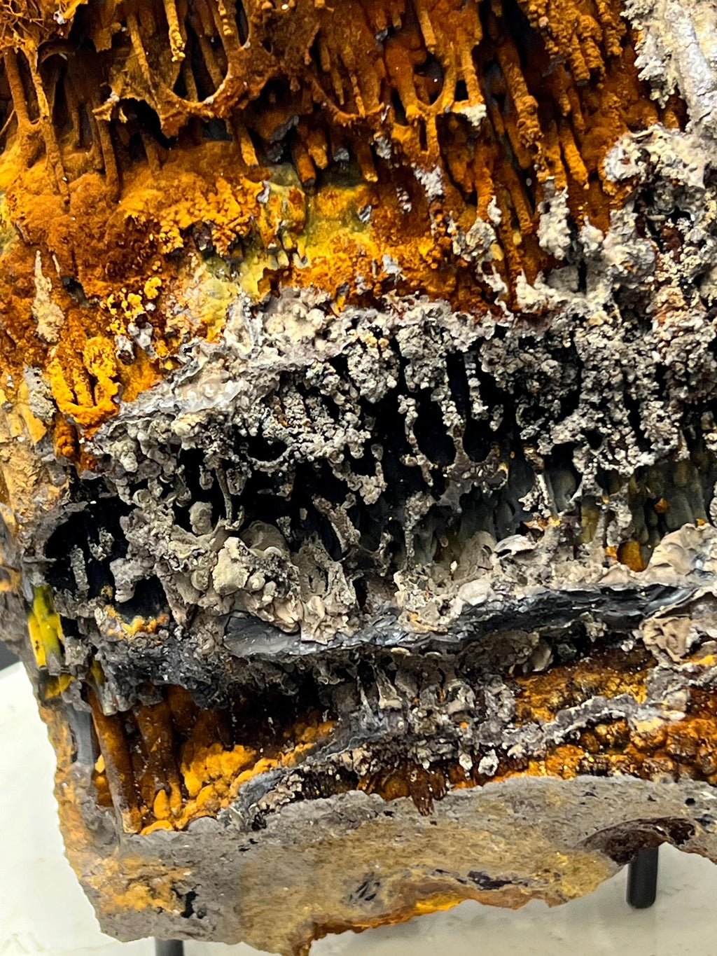Museum Quality! Very Special Limonite And Specularite With Stalactite Goethite Specimen, For Special Collection - Crystal Gemstone AE 