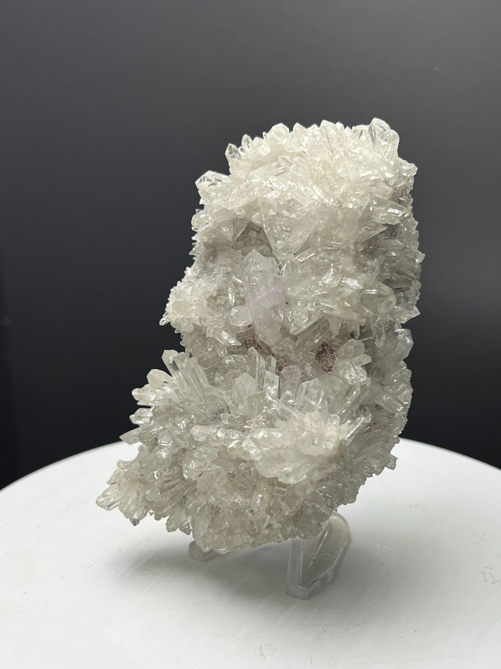 Lilac Himalayan Clear Crystal Quartz Specimen - Crystal Gemstone AE 